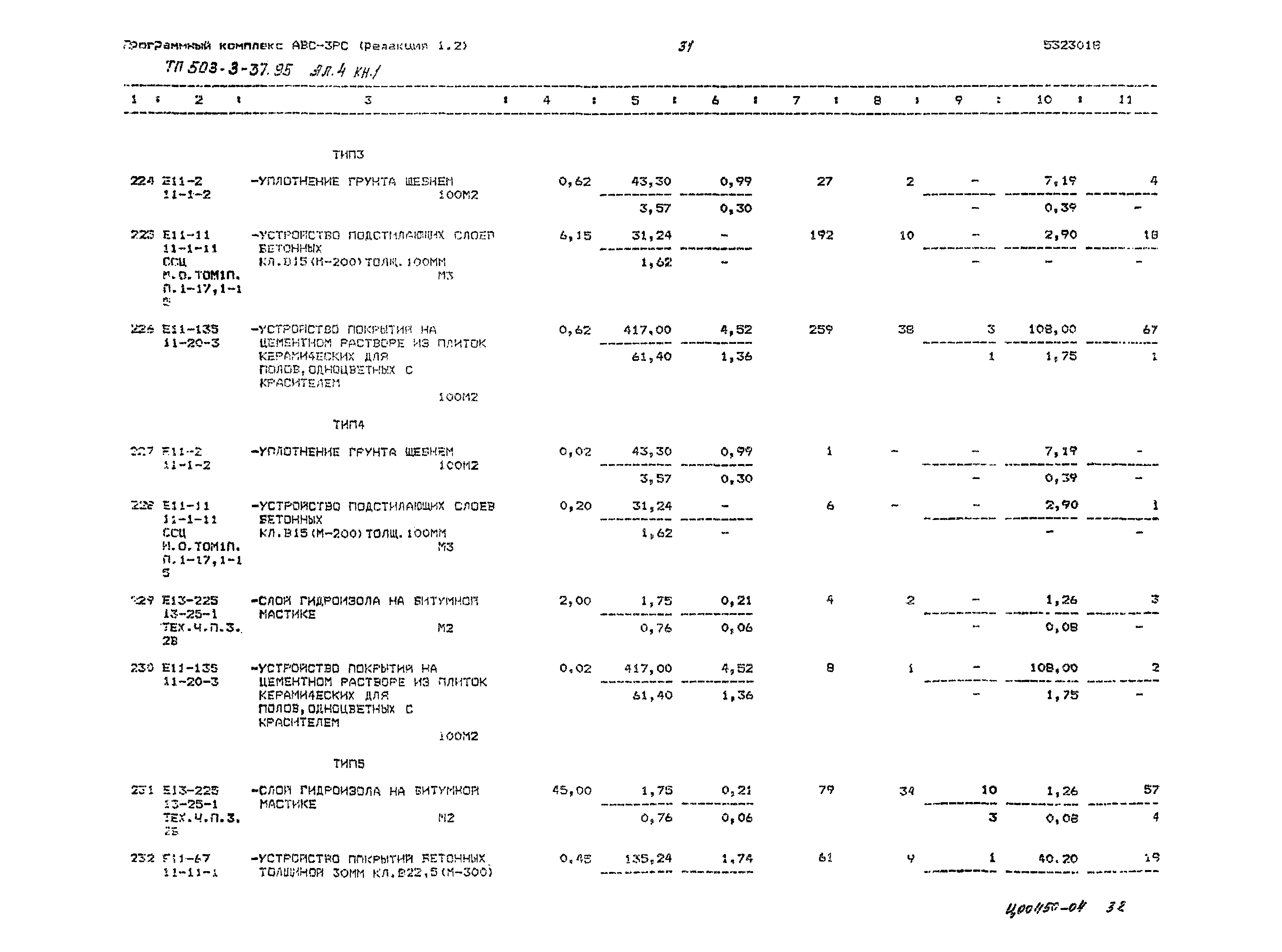 Типовой проект 503-3-37.95