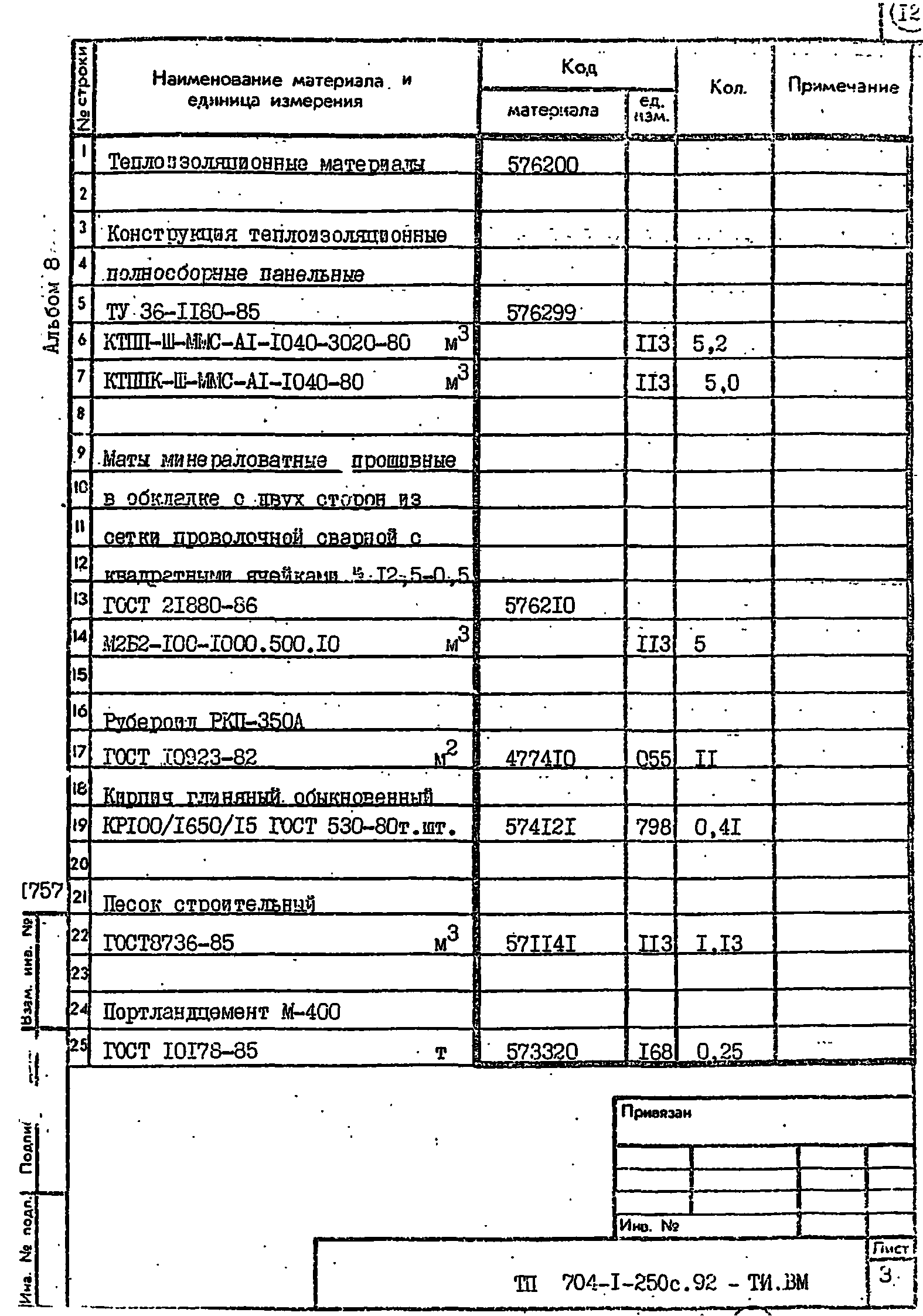 Типовой проект 704-1-250с.92