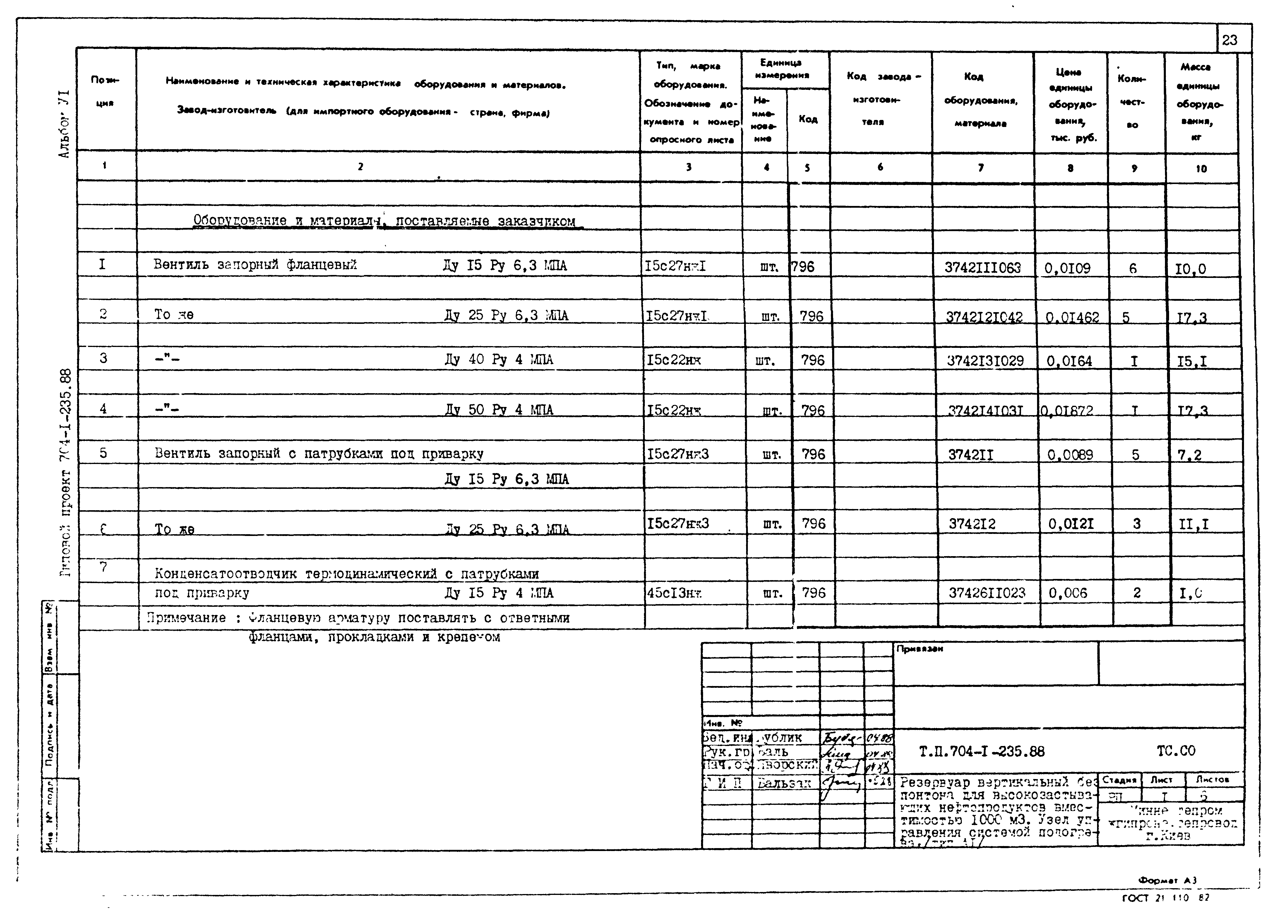 Типовой проект 704-1-239.88