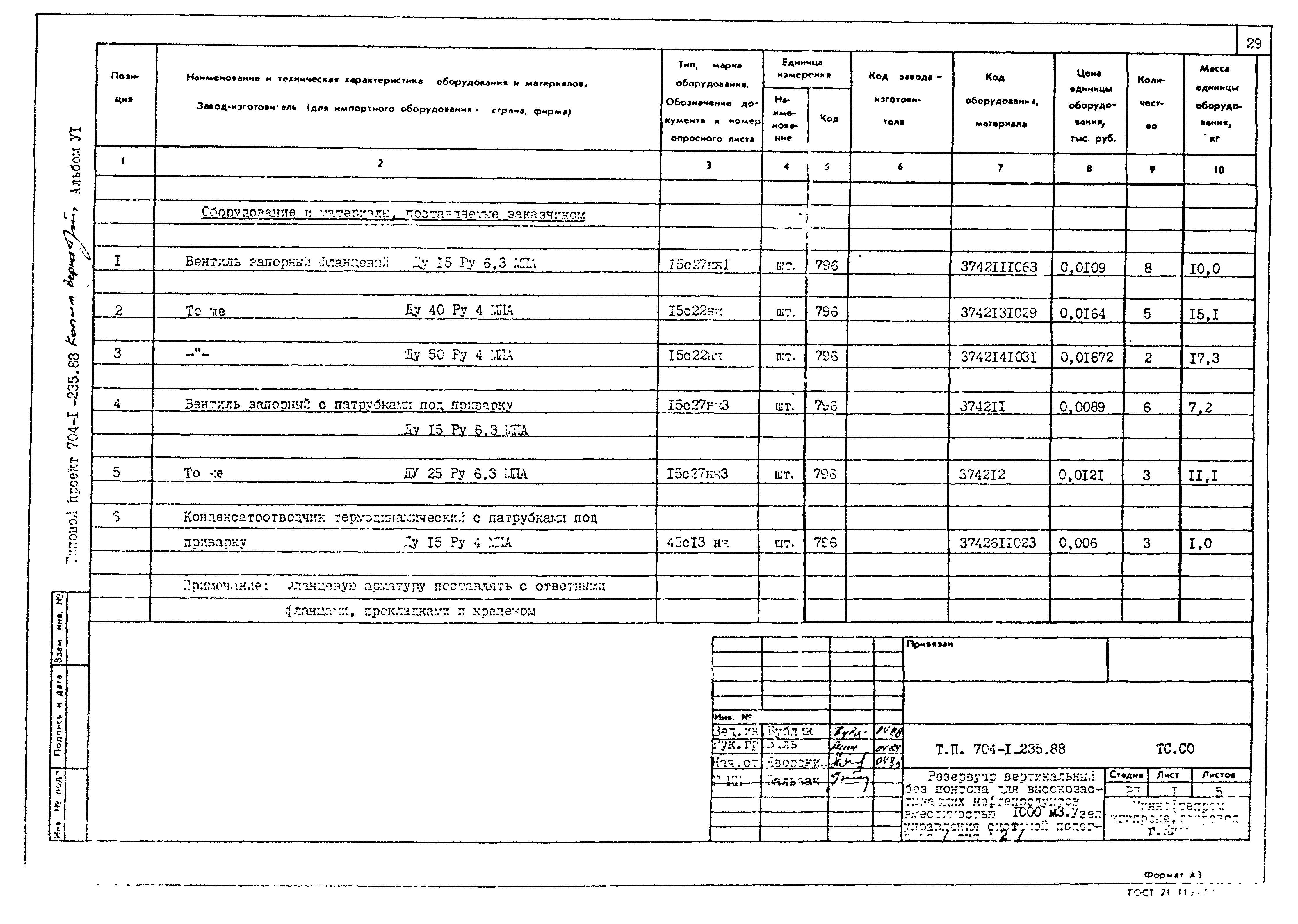 Типовой проект 704-1-239.88