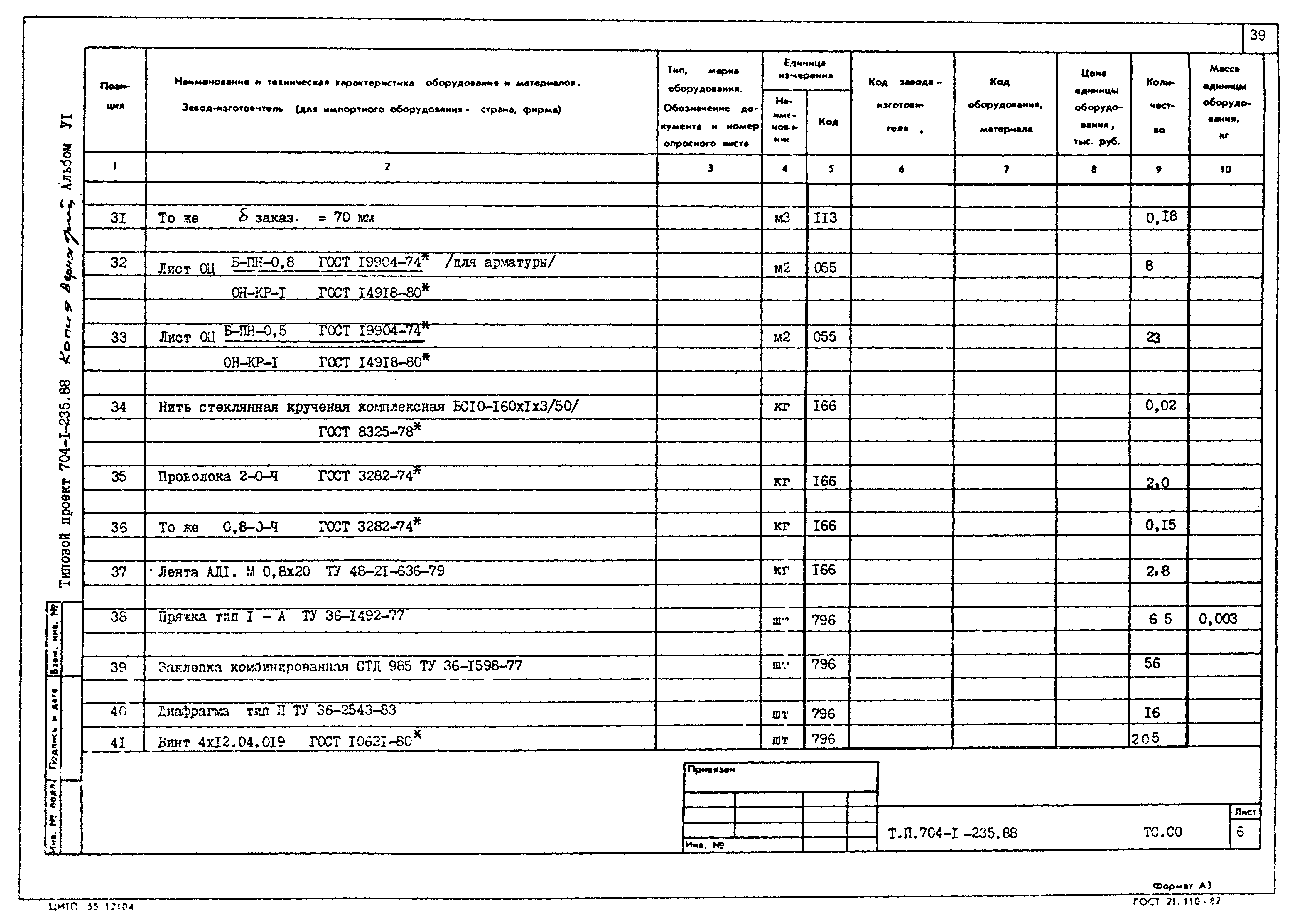 Типовой проект 704-1-239.88