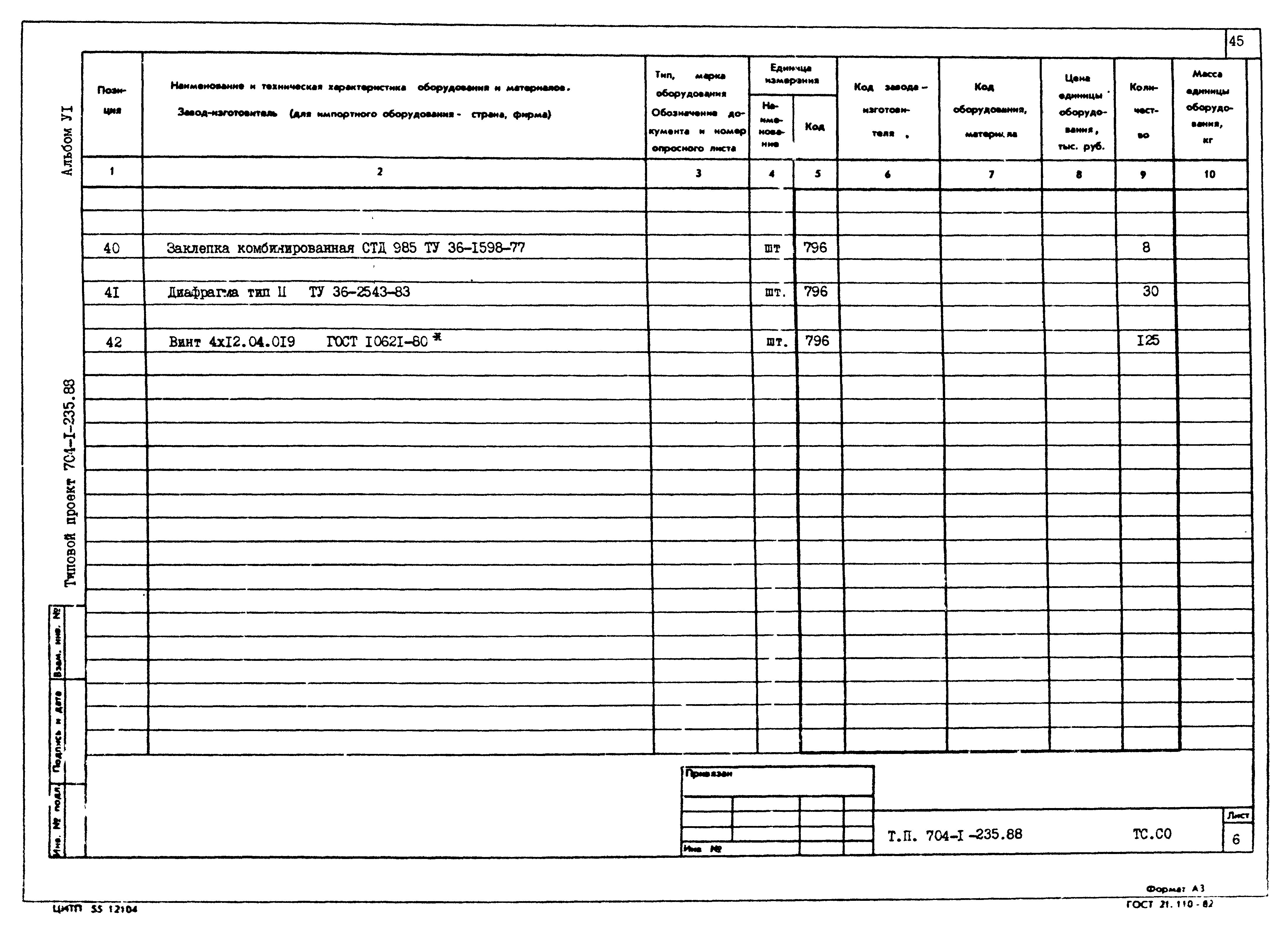 Типовой проект 704-1-239.88