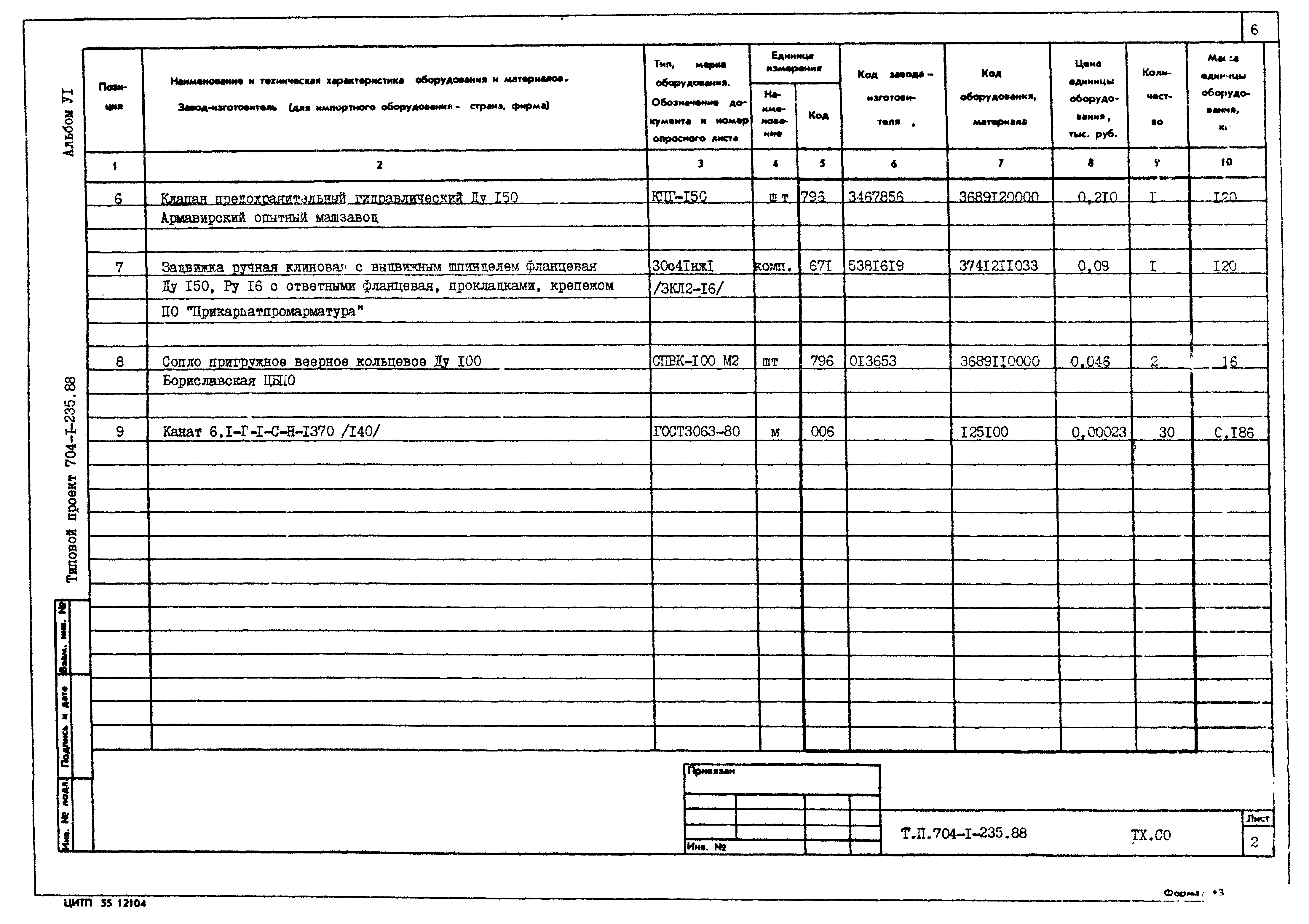 Типовой проект 704-1-239.88