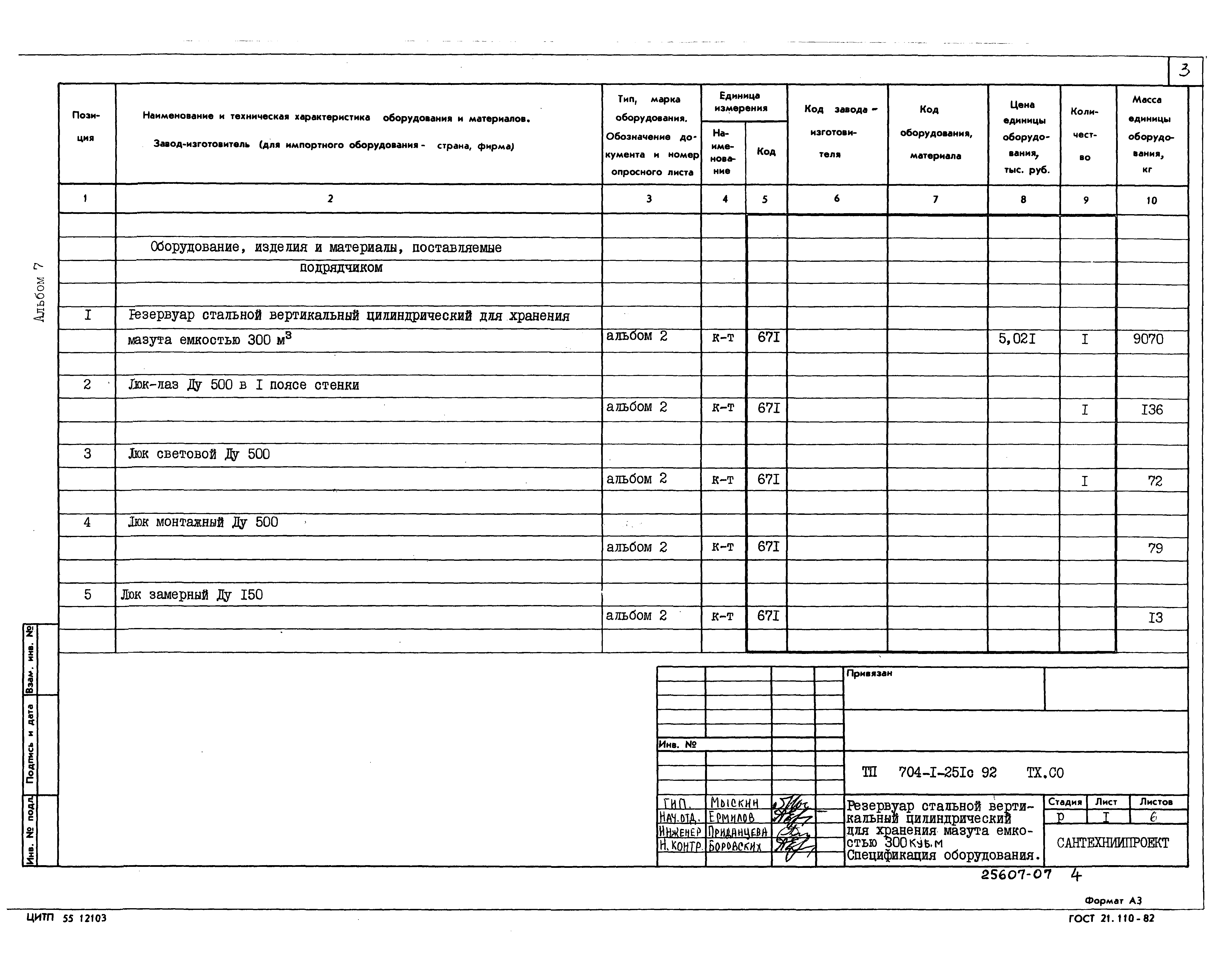 Типовой проект 704-1-251с.92