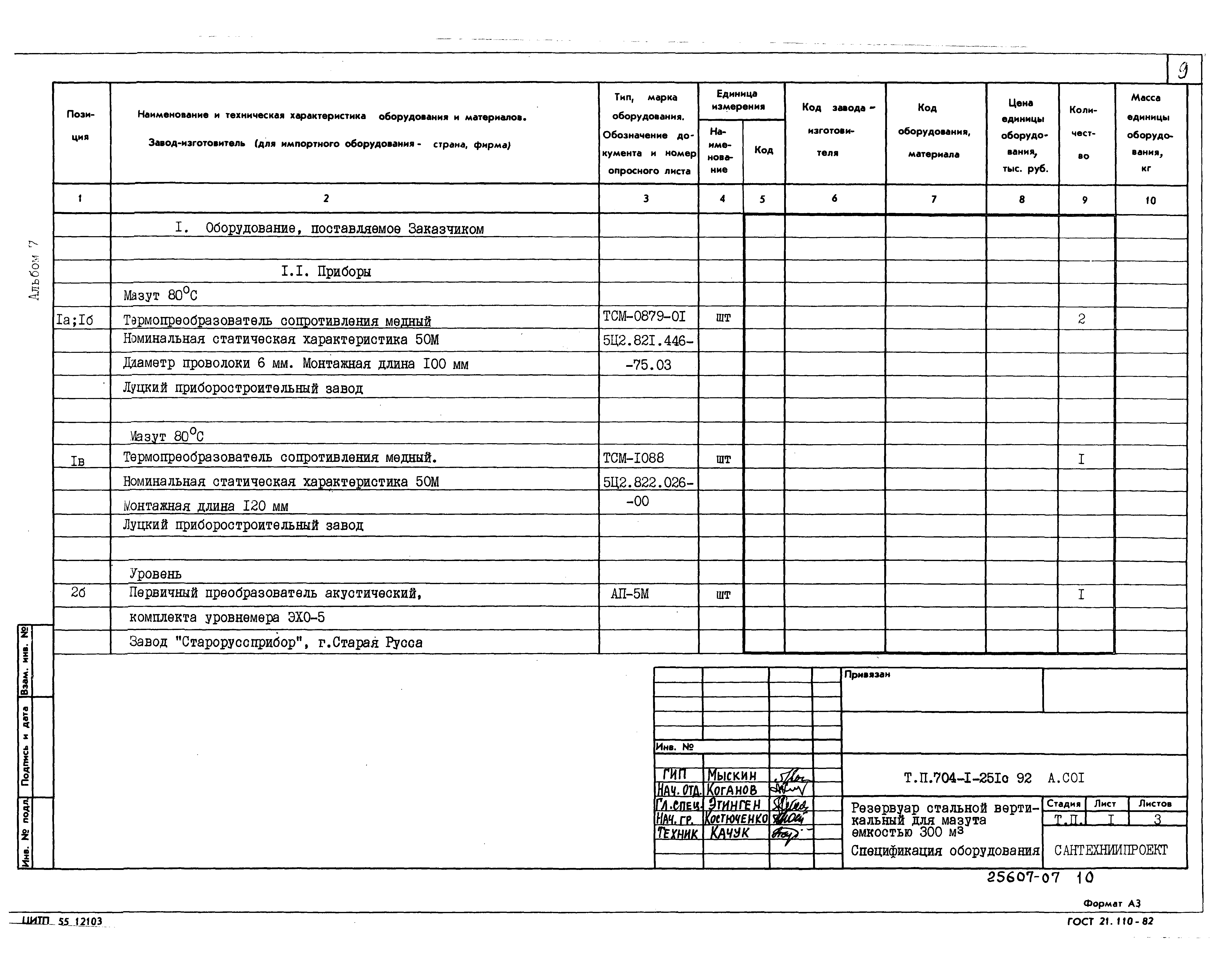 Типовой проект 704-1-251с.92