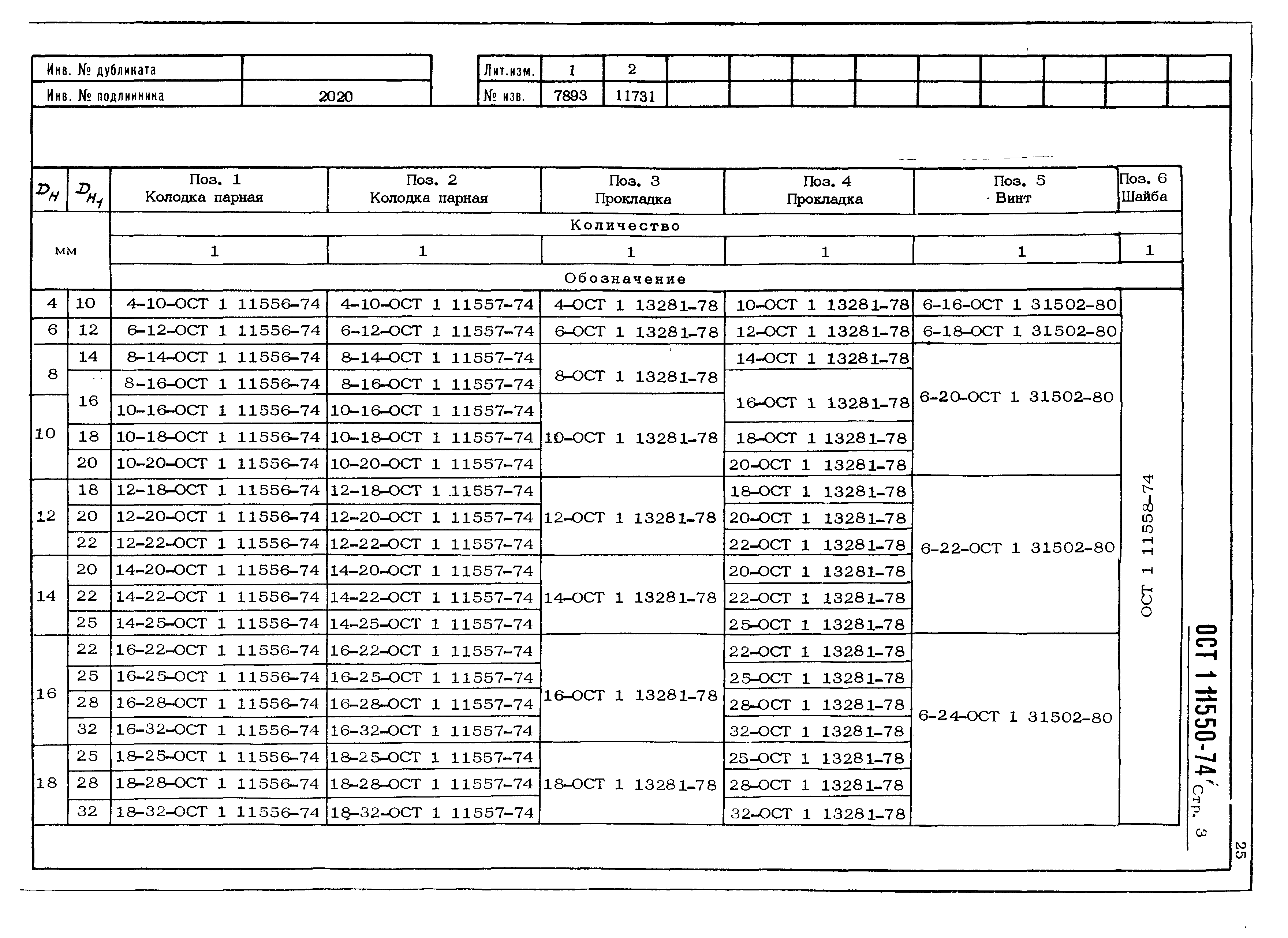 ОСТ 1 11550-74