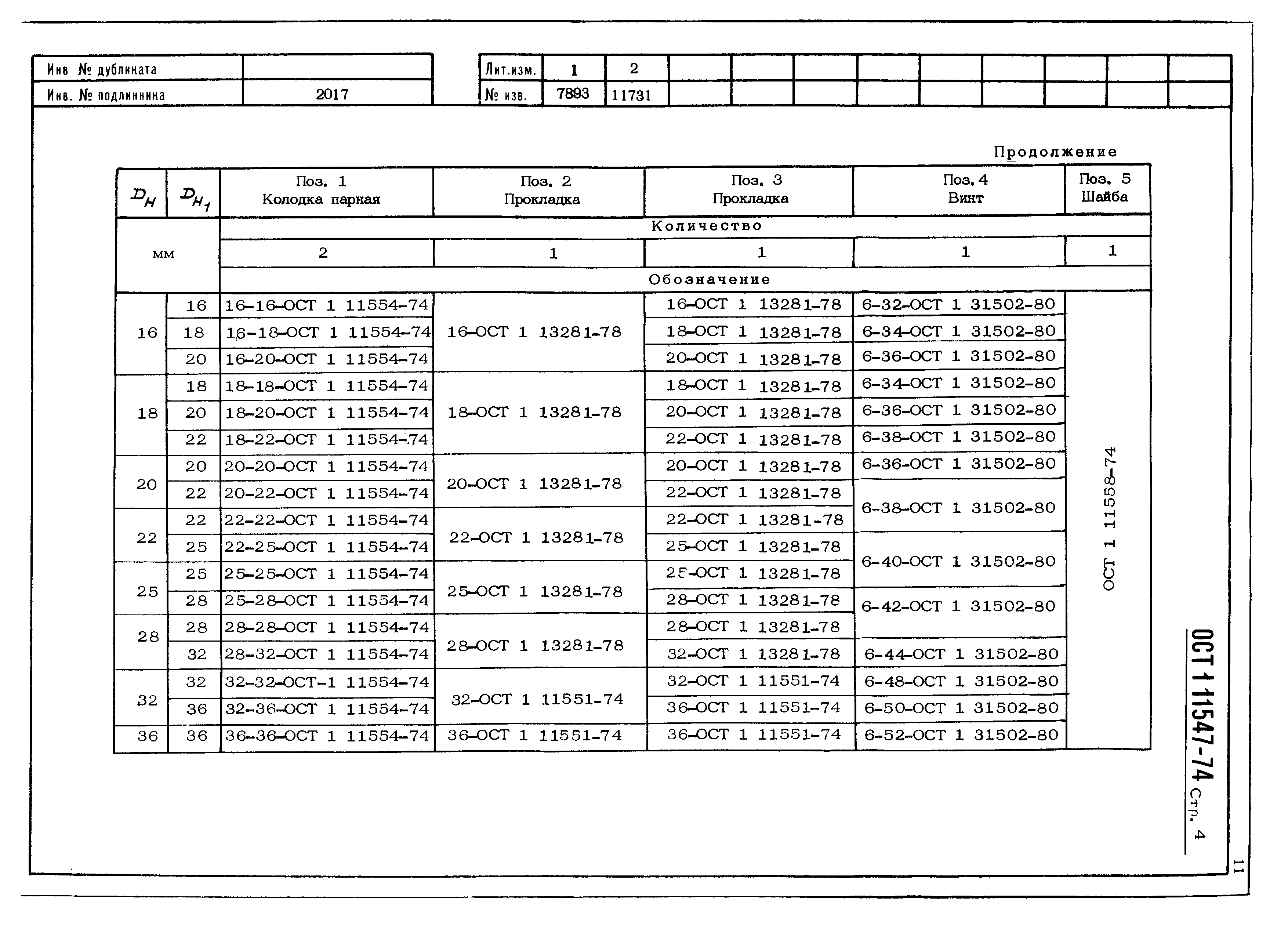 ОСТ 1 11547-74