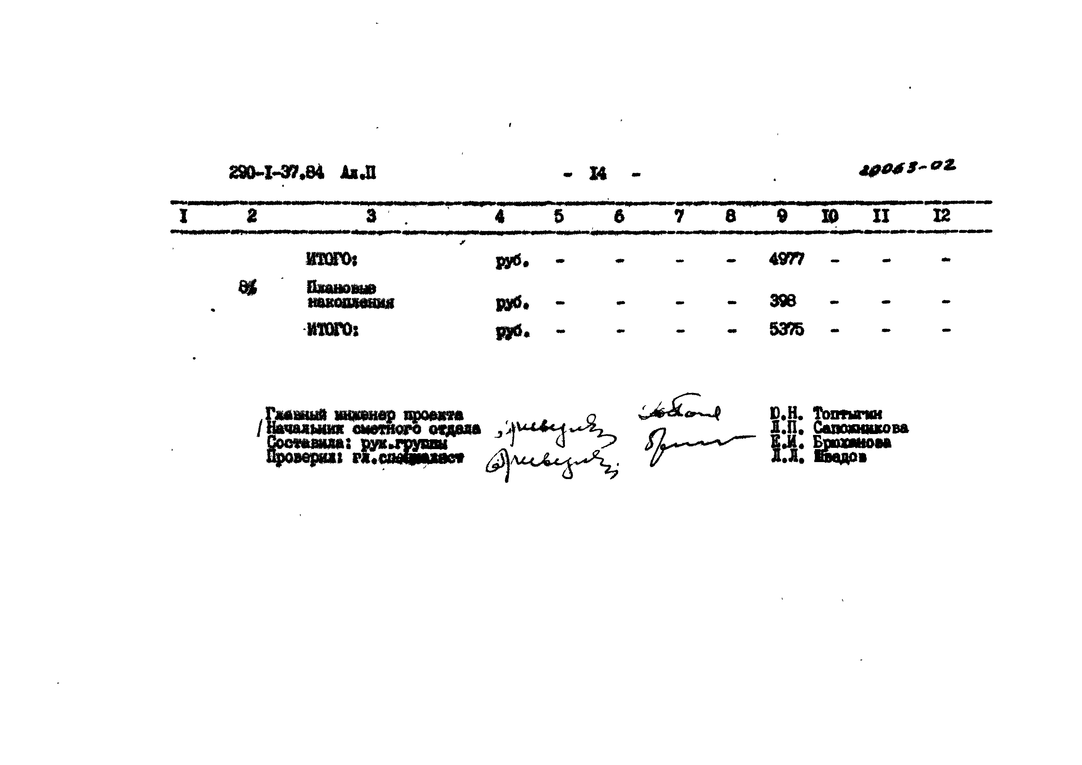 Типовой проект 290-1-37.84