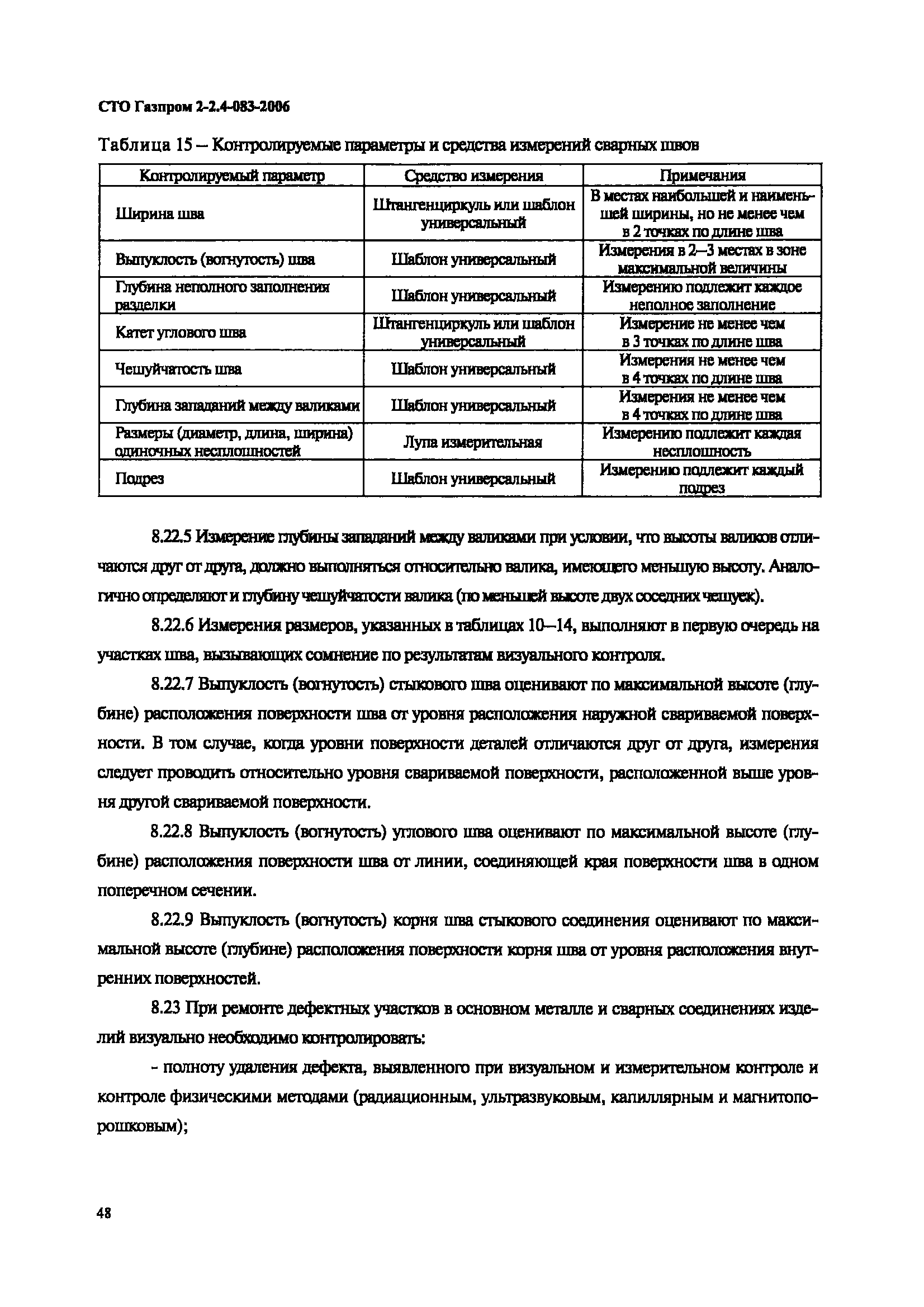 СТО Газпром 2-2.4-083-2006