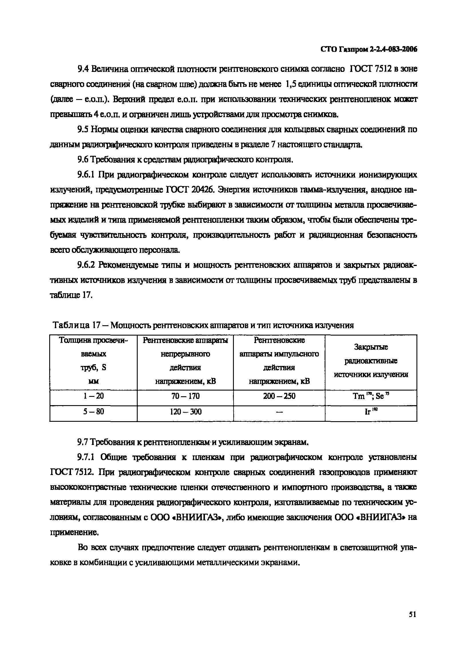 СТО Газпром 2-2.4-083-2006