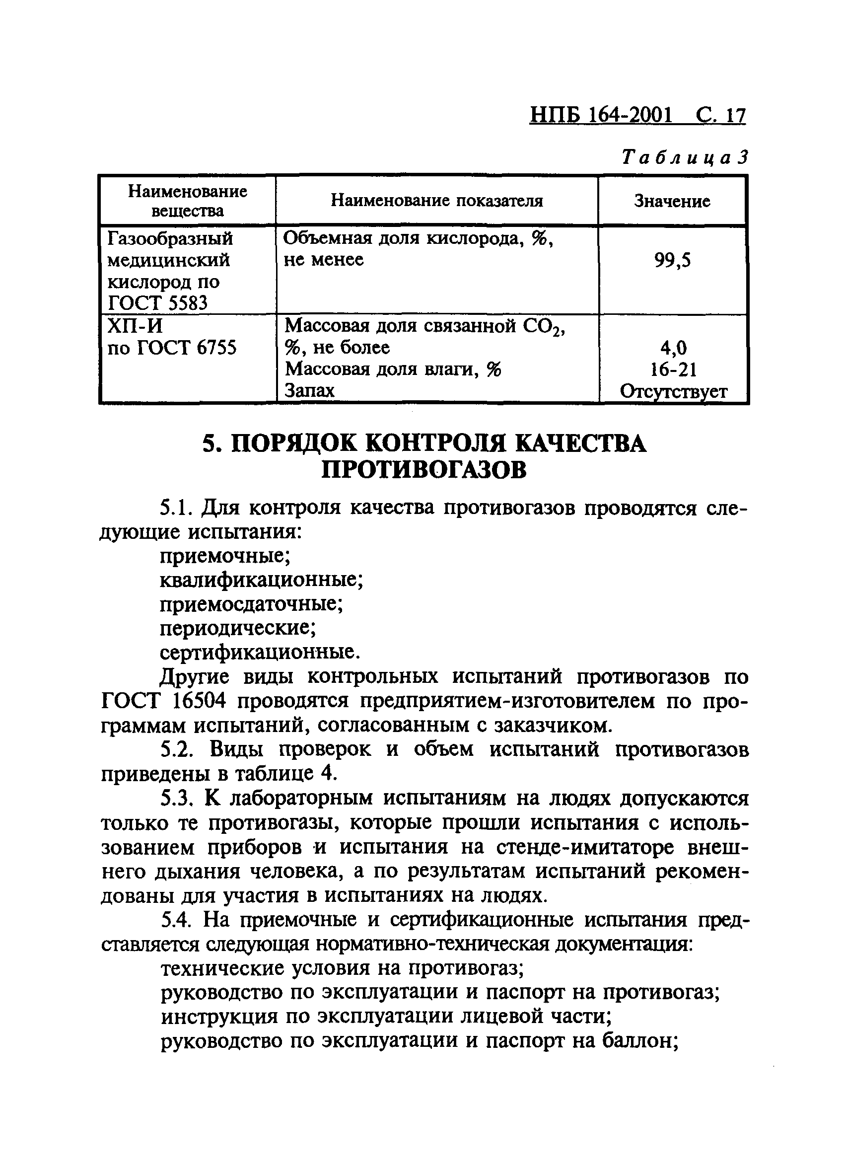 НПБ 164-2001