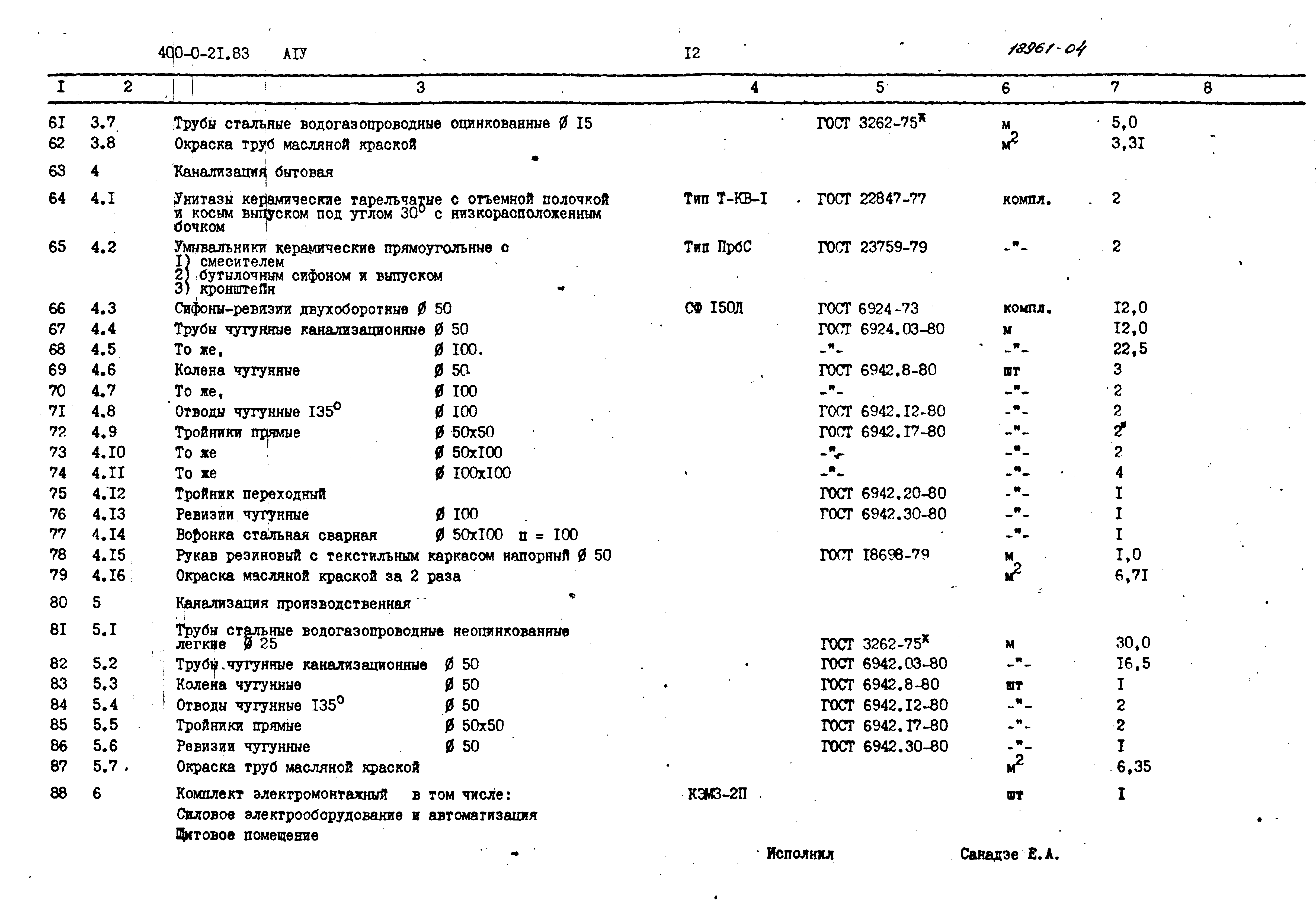 Типовой проект 400-0-21.83