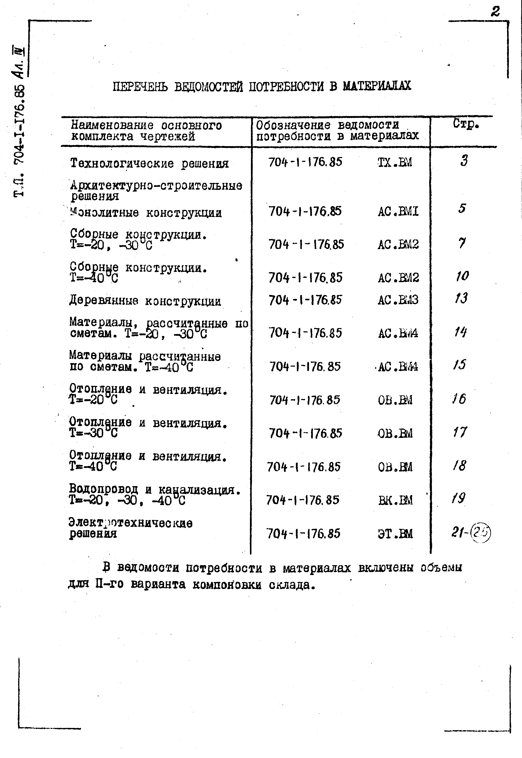 Типовой проект 704-1-176.85