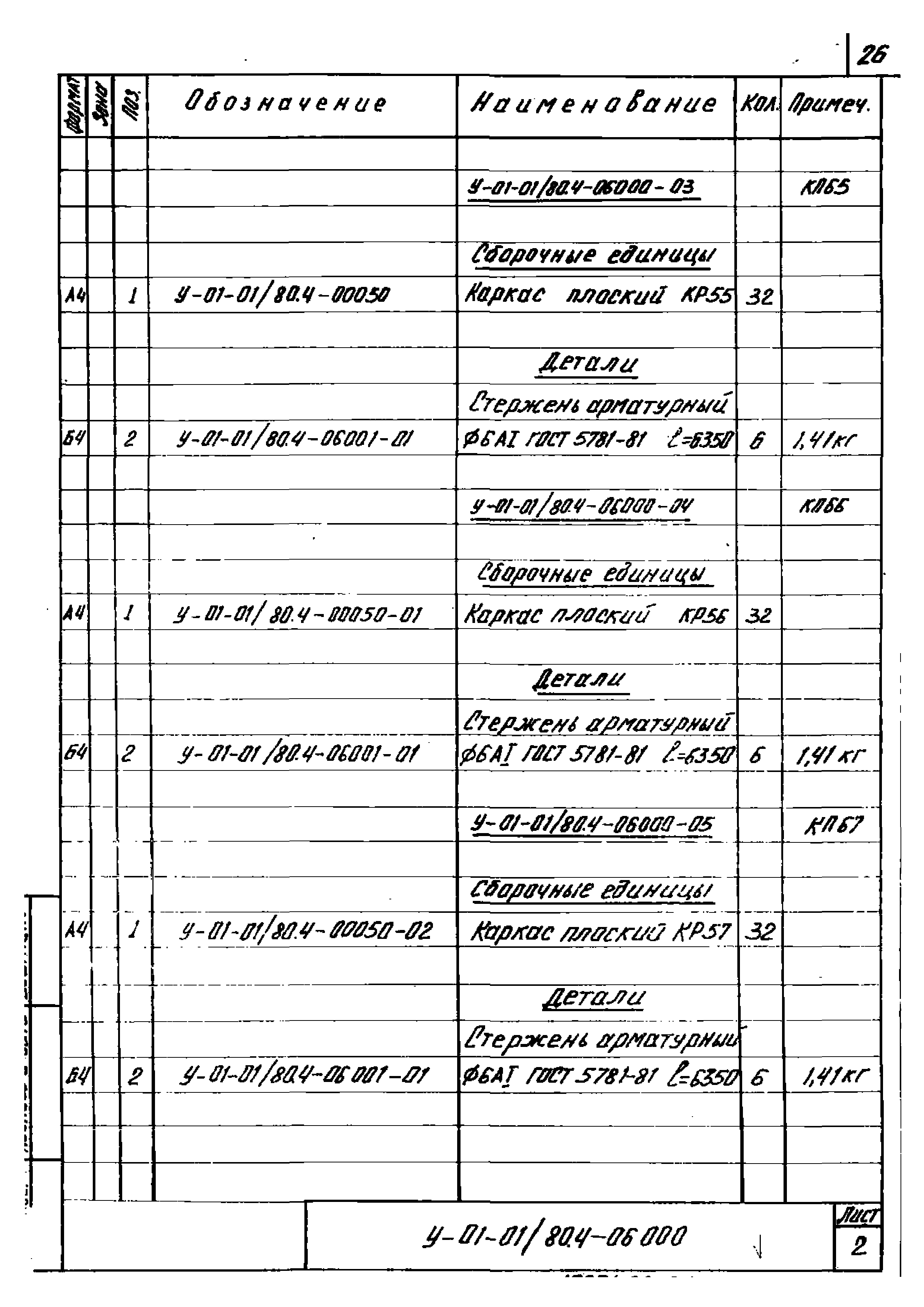 Серия У-01-01/80