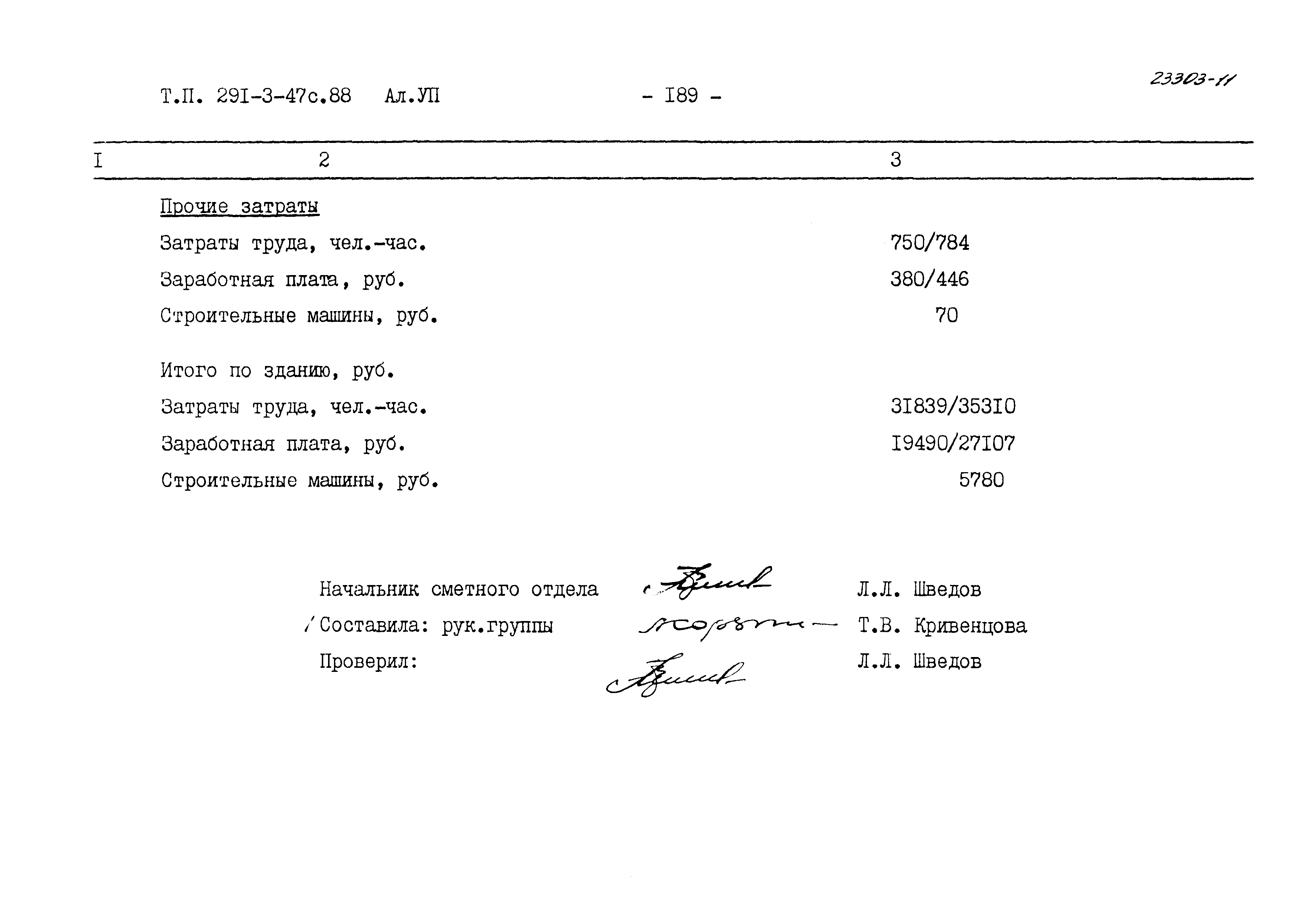 Типовой проект 291-3-47с.88