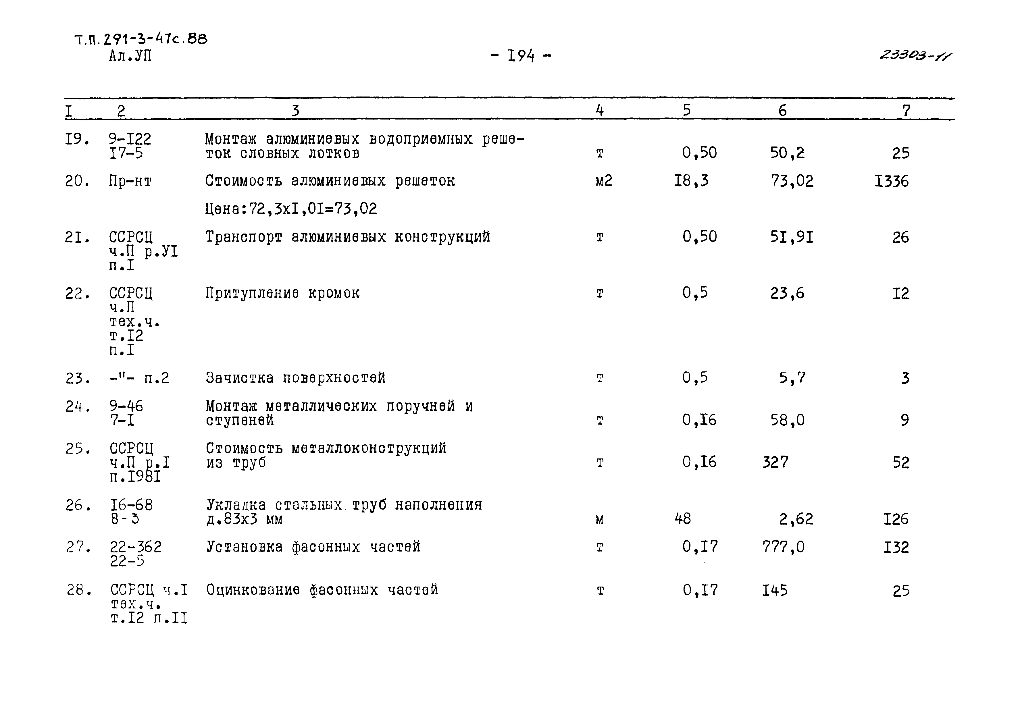 Типовой проект 291-3-47с.88