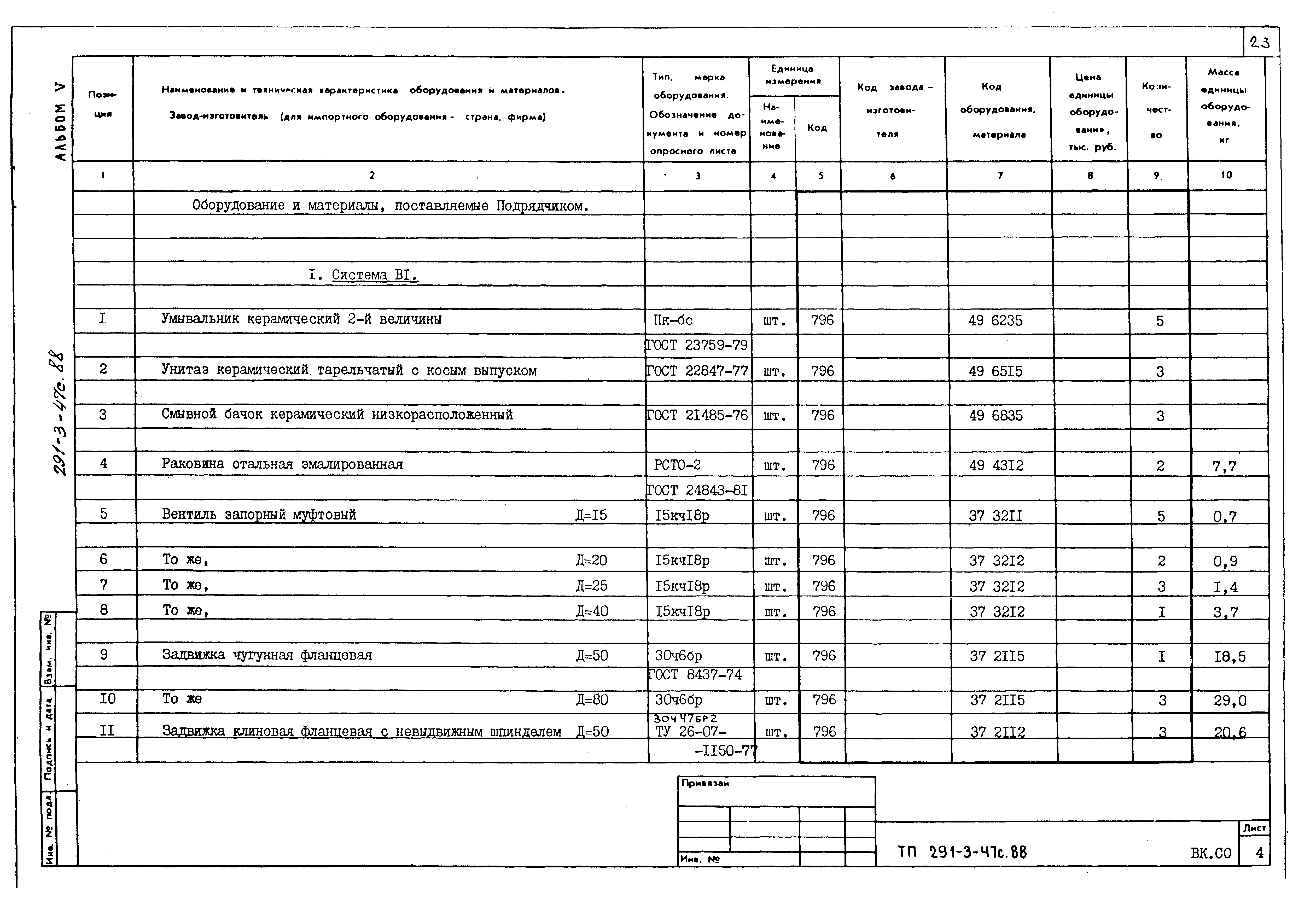 Типовой проект 291-3-47с.88