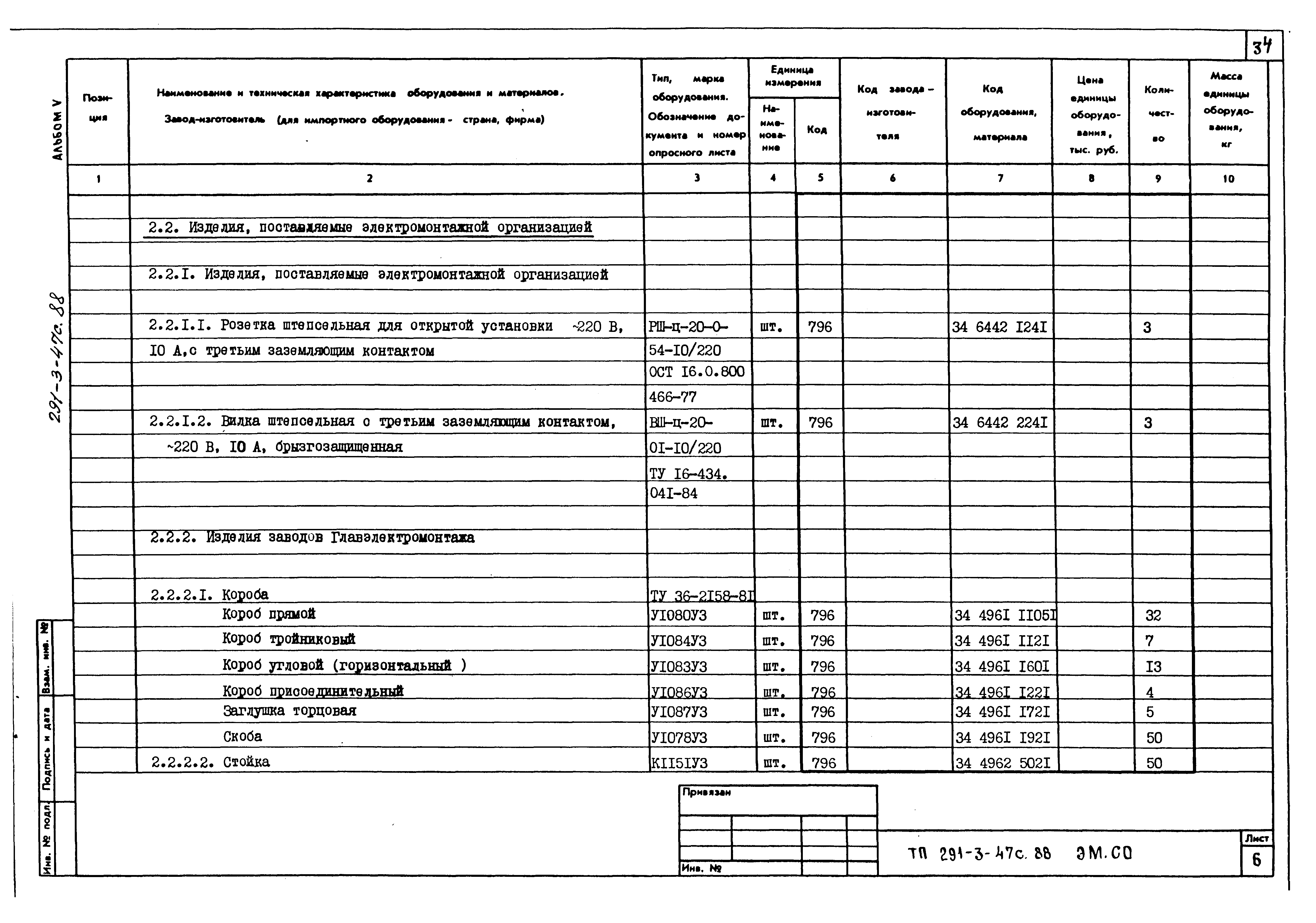 Типовой проект 291-3-47с.88