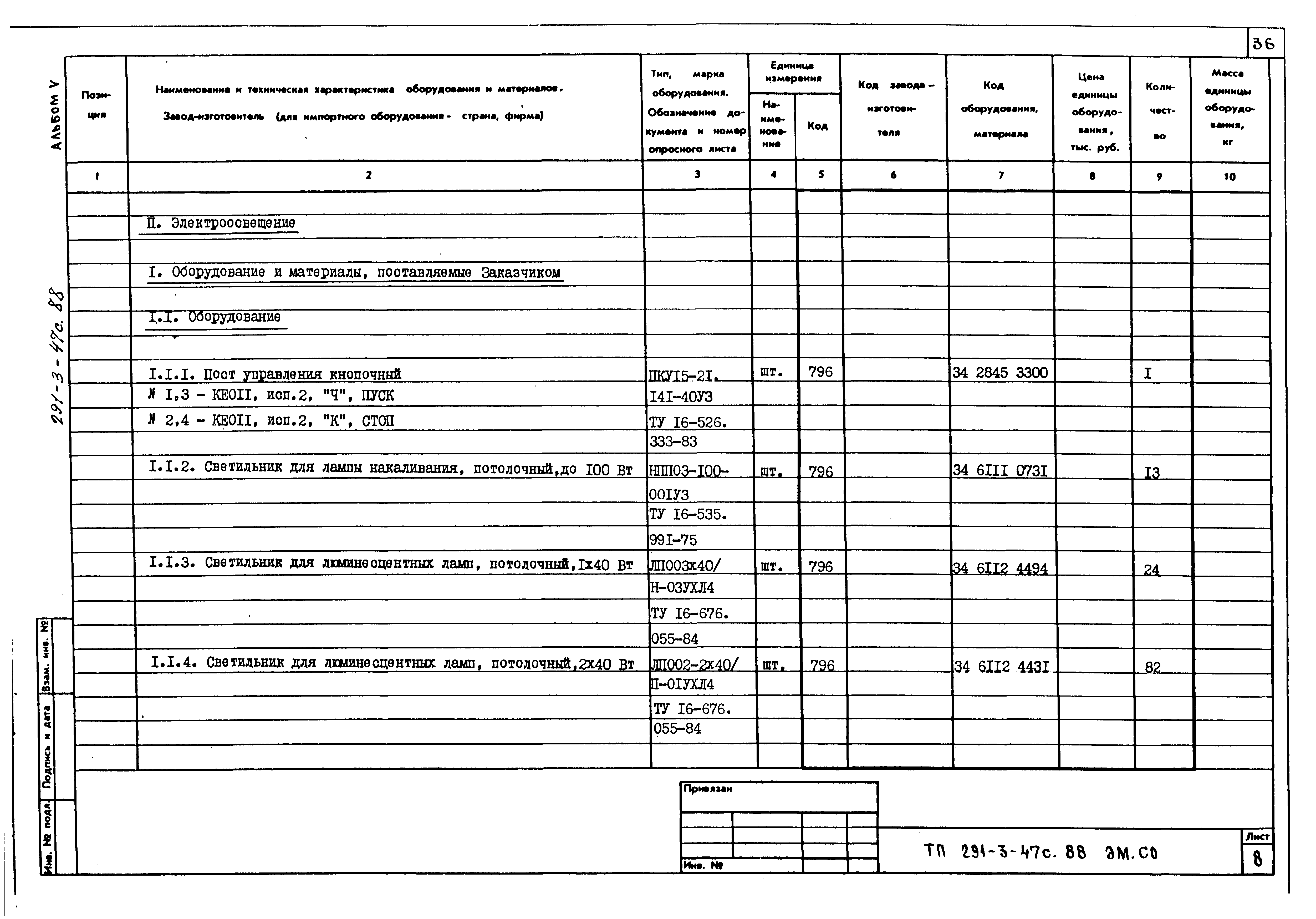 Типовой проект 291-3-47с.88