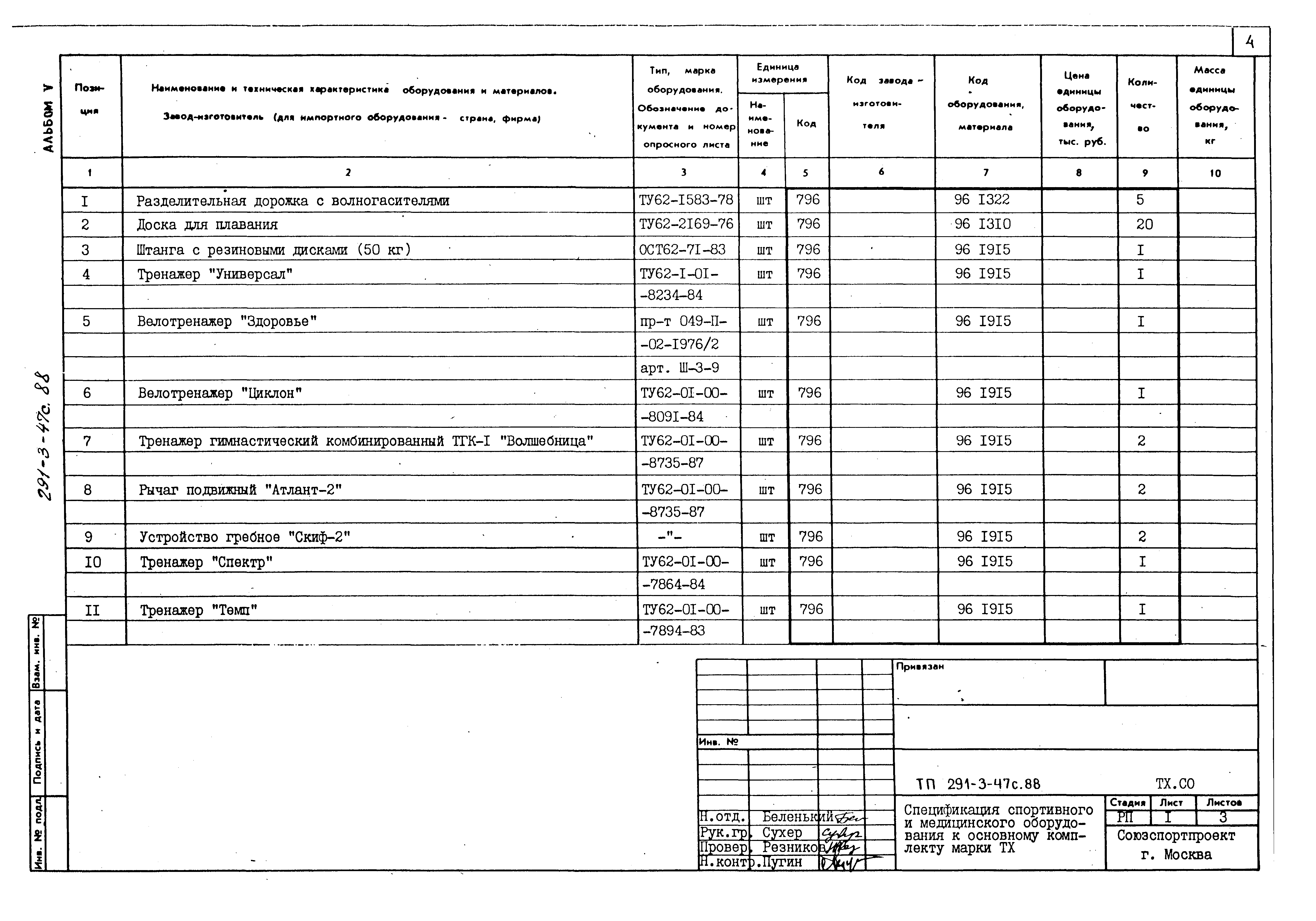 Типовой проект 291-3-47с.88