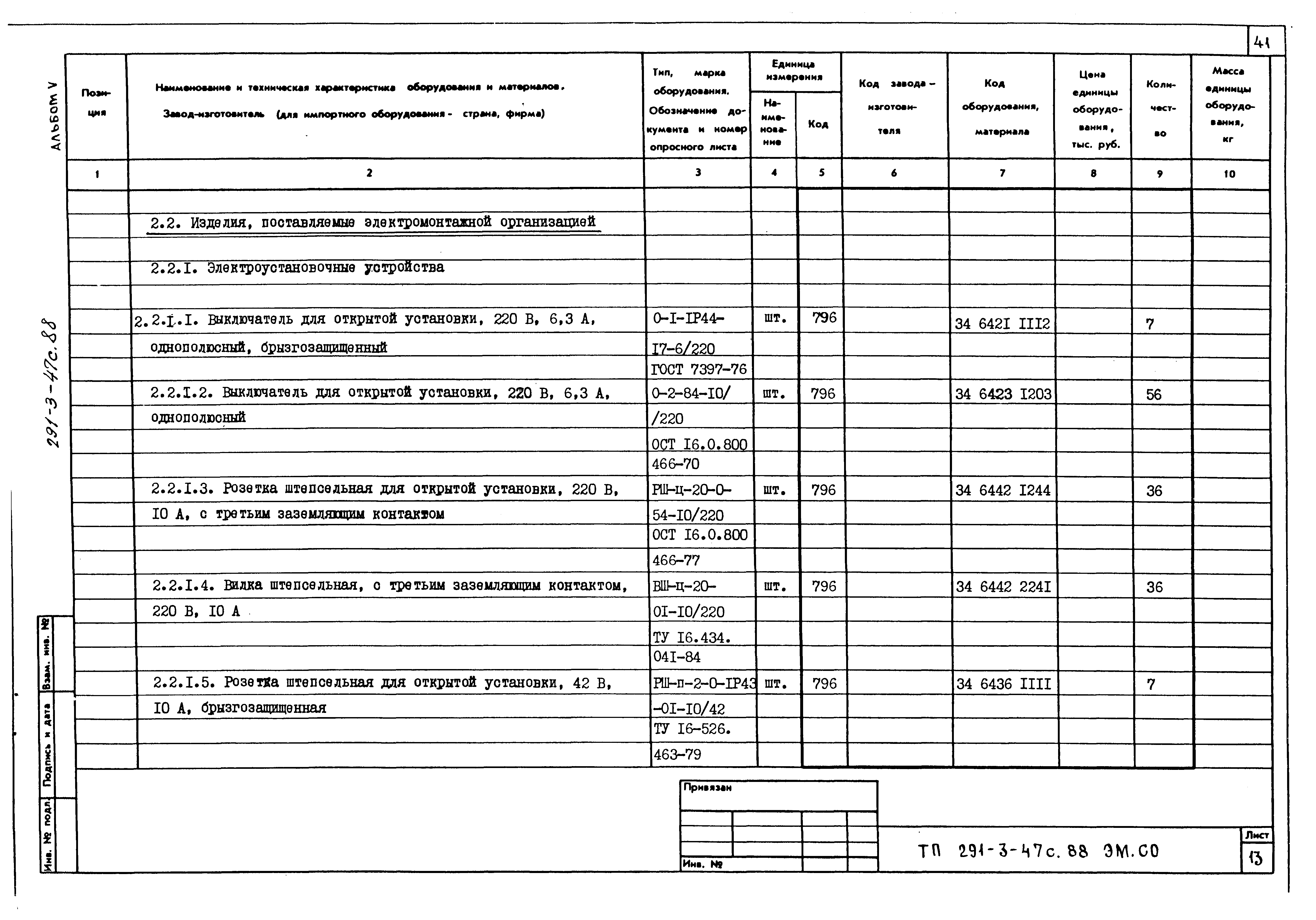 Типовой проект 291-3-47с.88