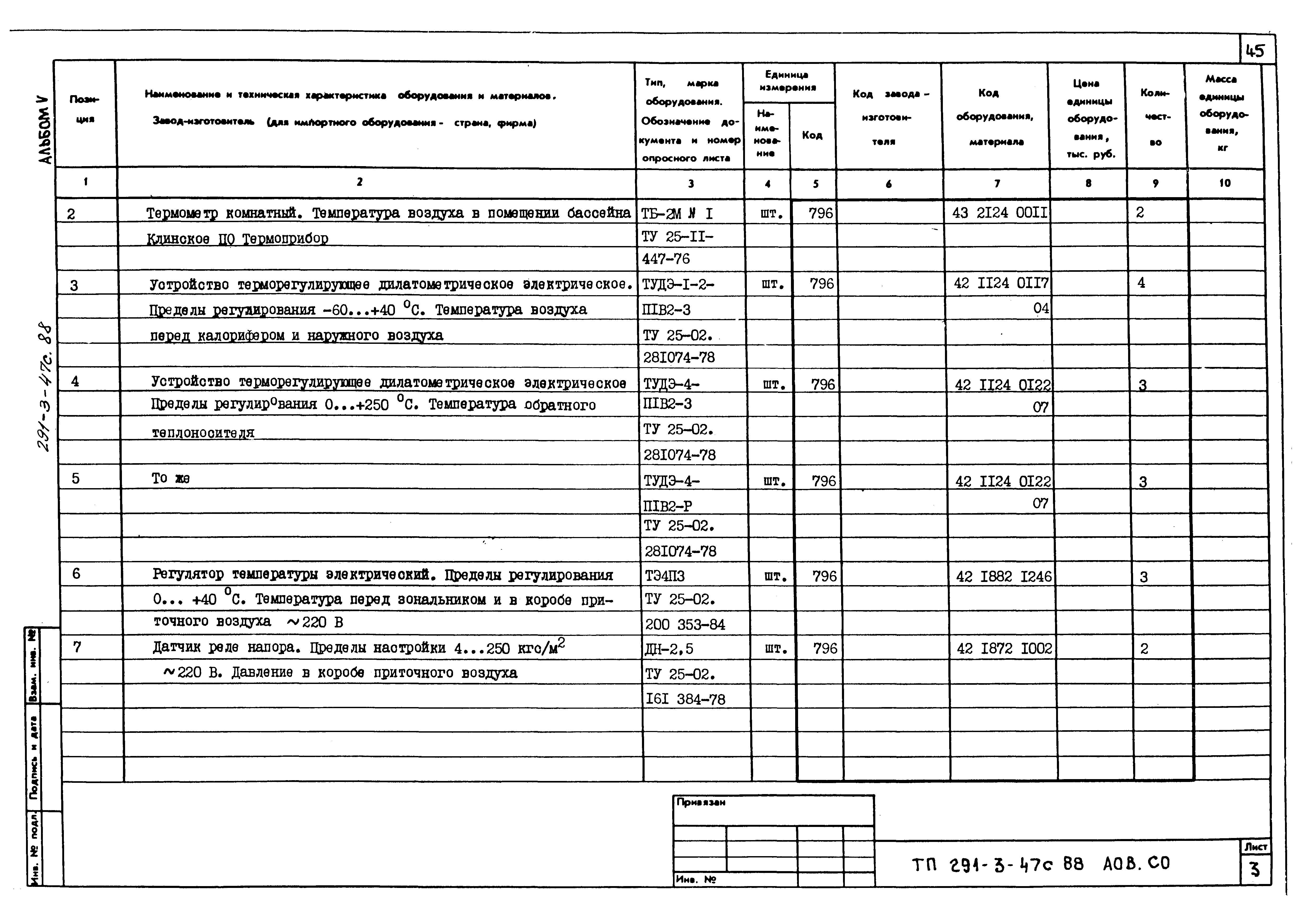 Типовой проект 291-3-47с.88