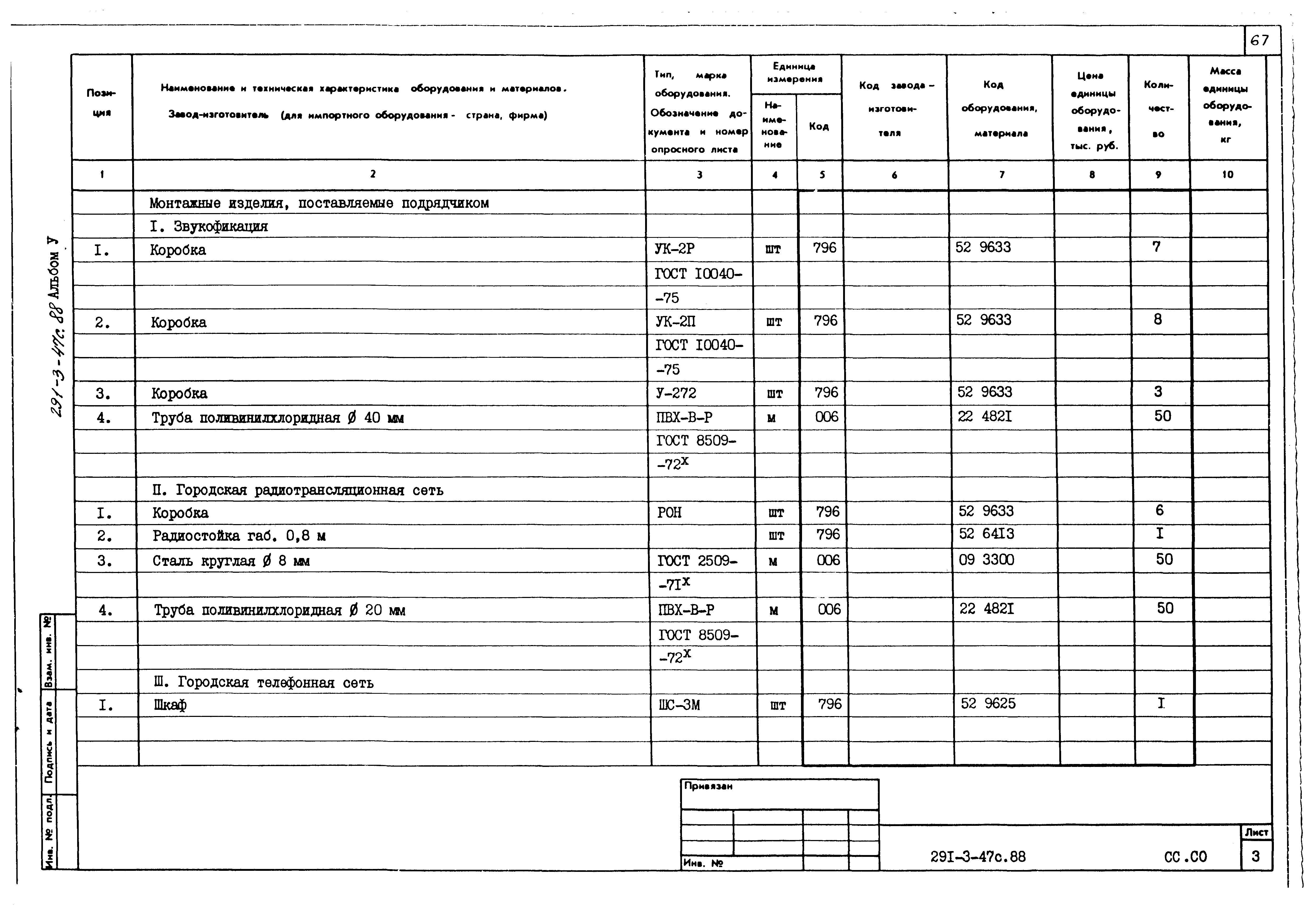 Типовой проект 291-3-47с.88