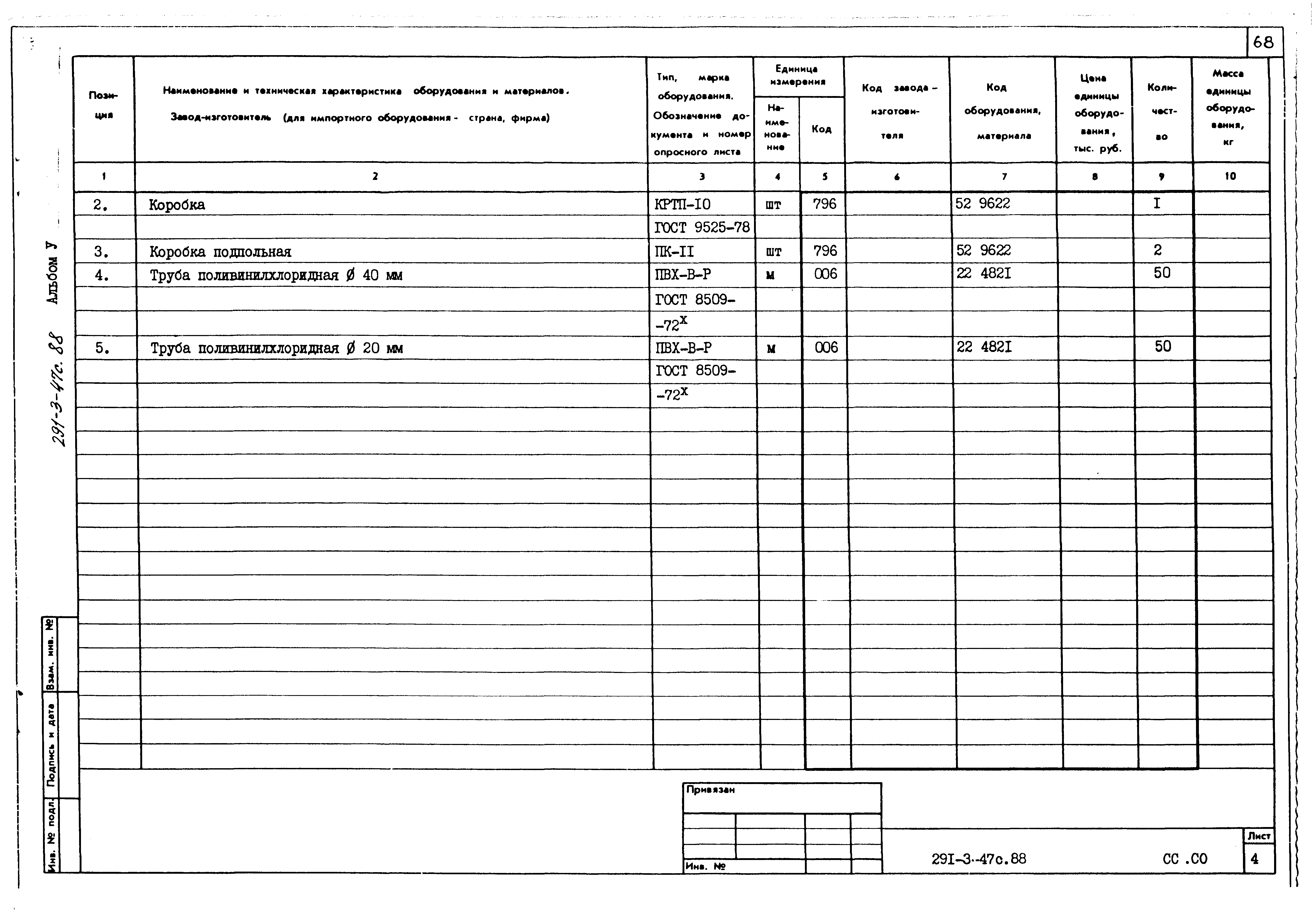 Типовой проект 291-3-47с.88