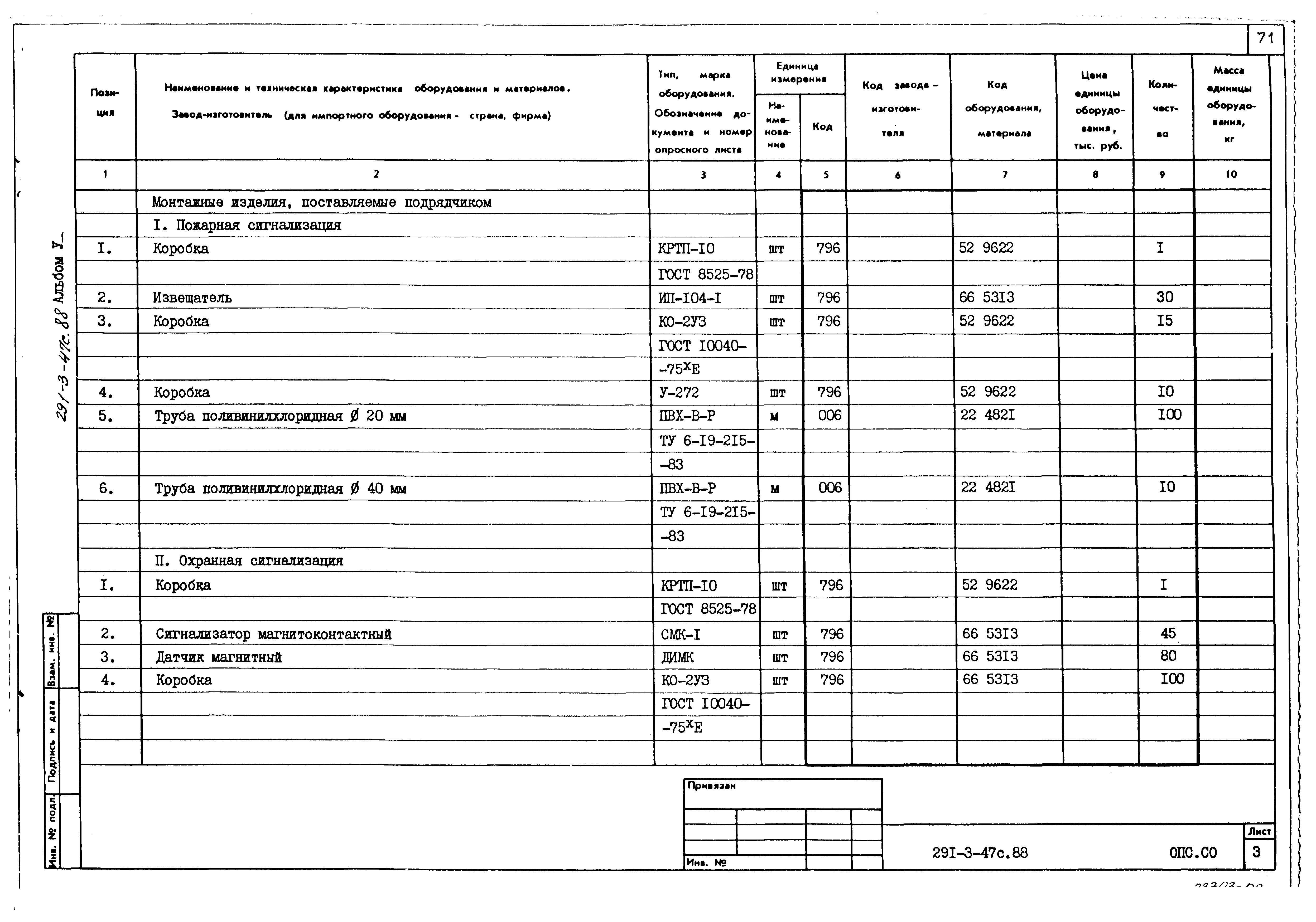 Типовой проект 291-3-47с.88