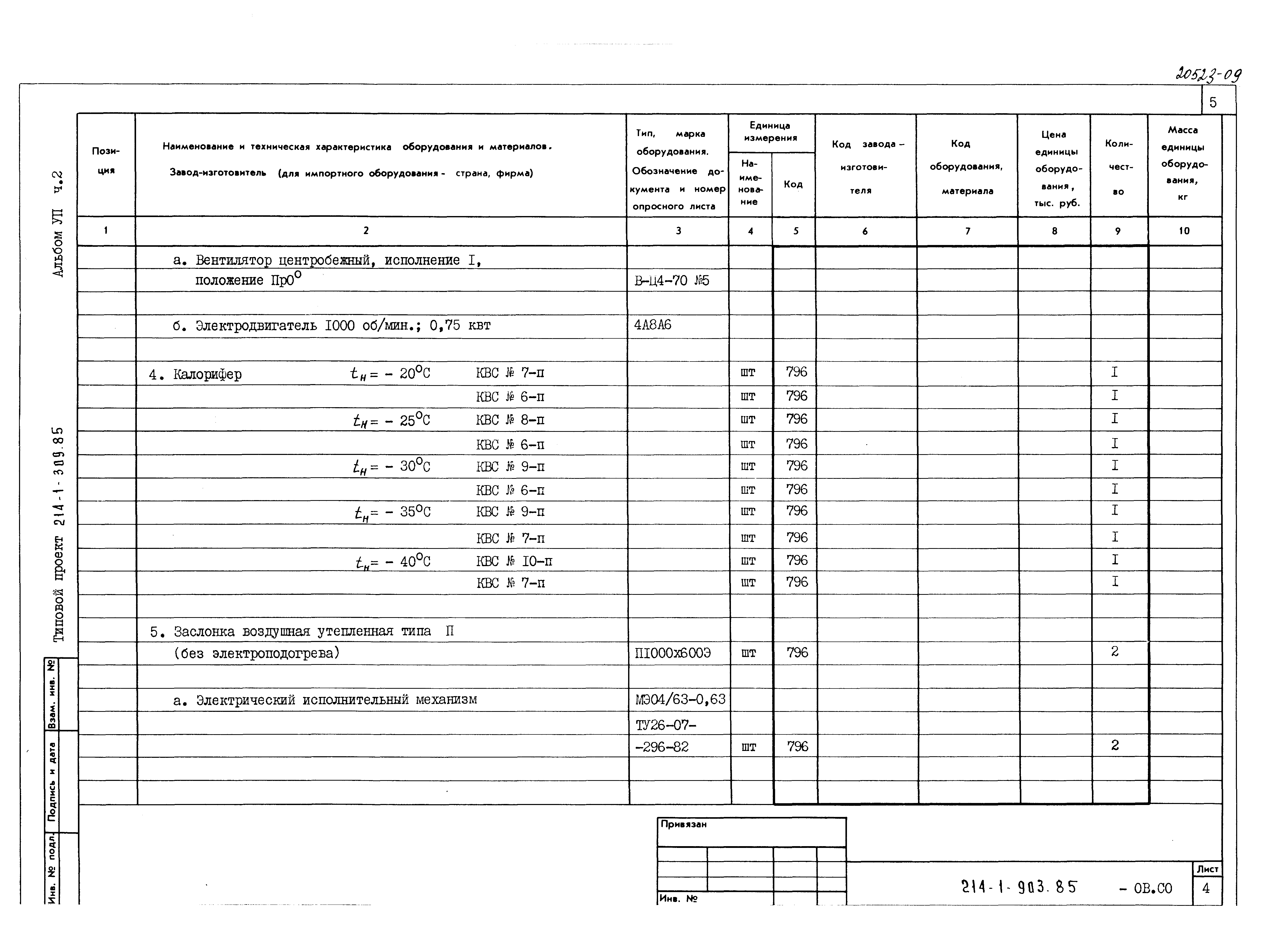 Типовой проект 214-1-309.85