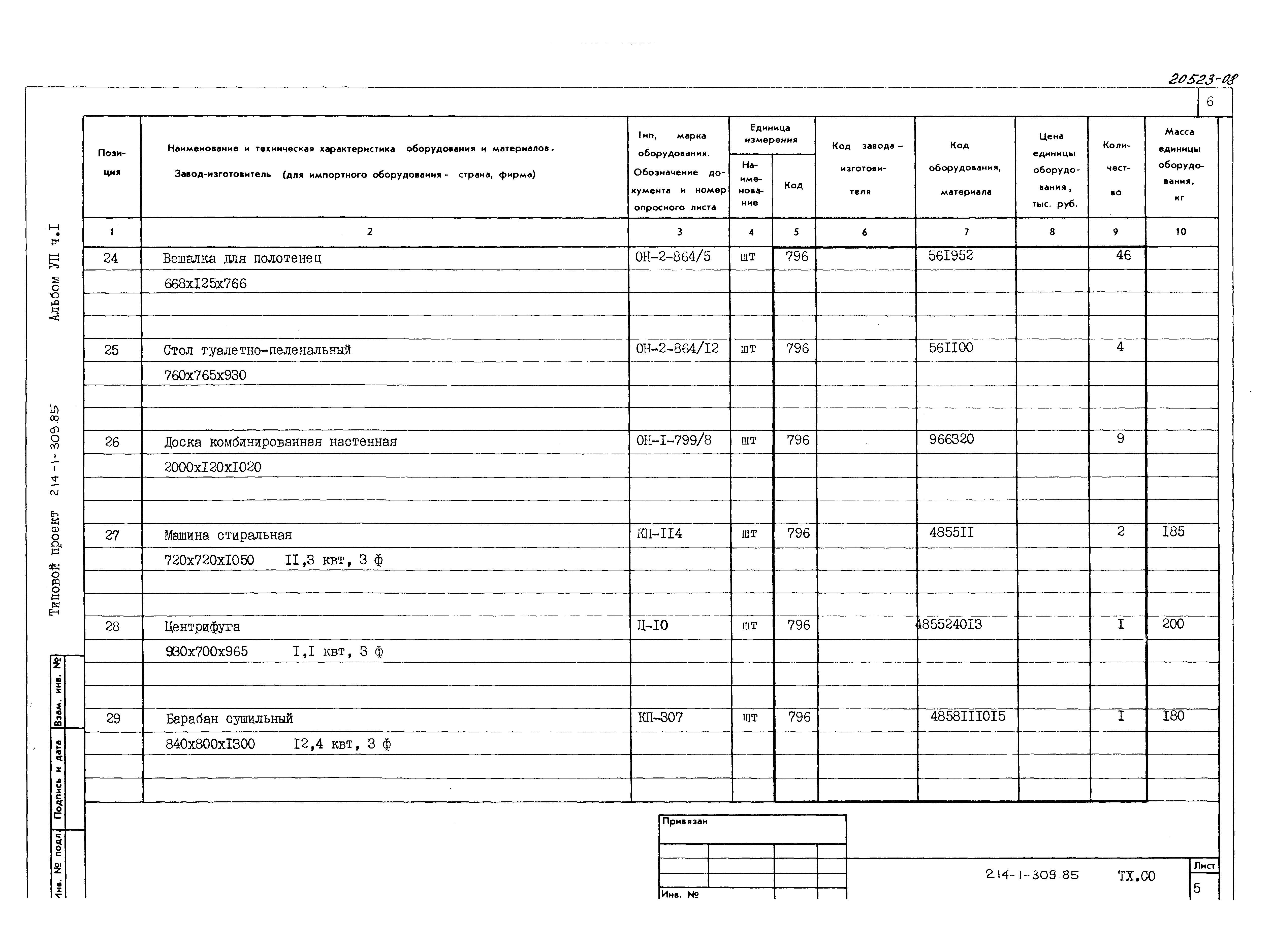 Типовой проект 214-1-309.85