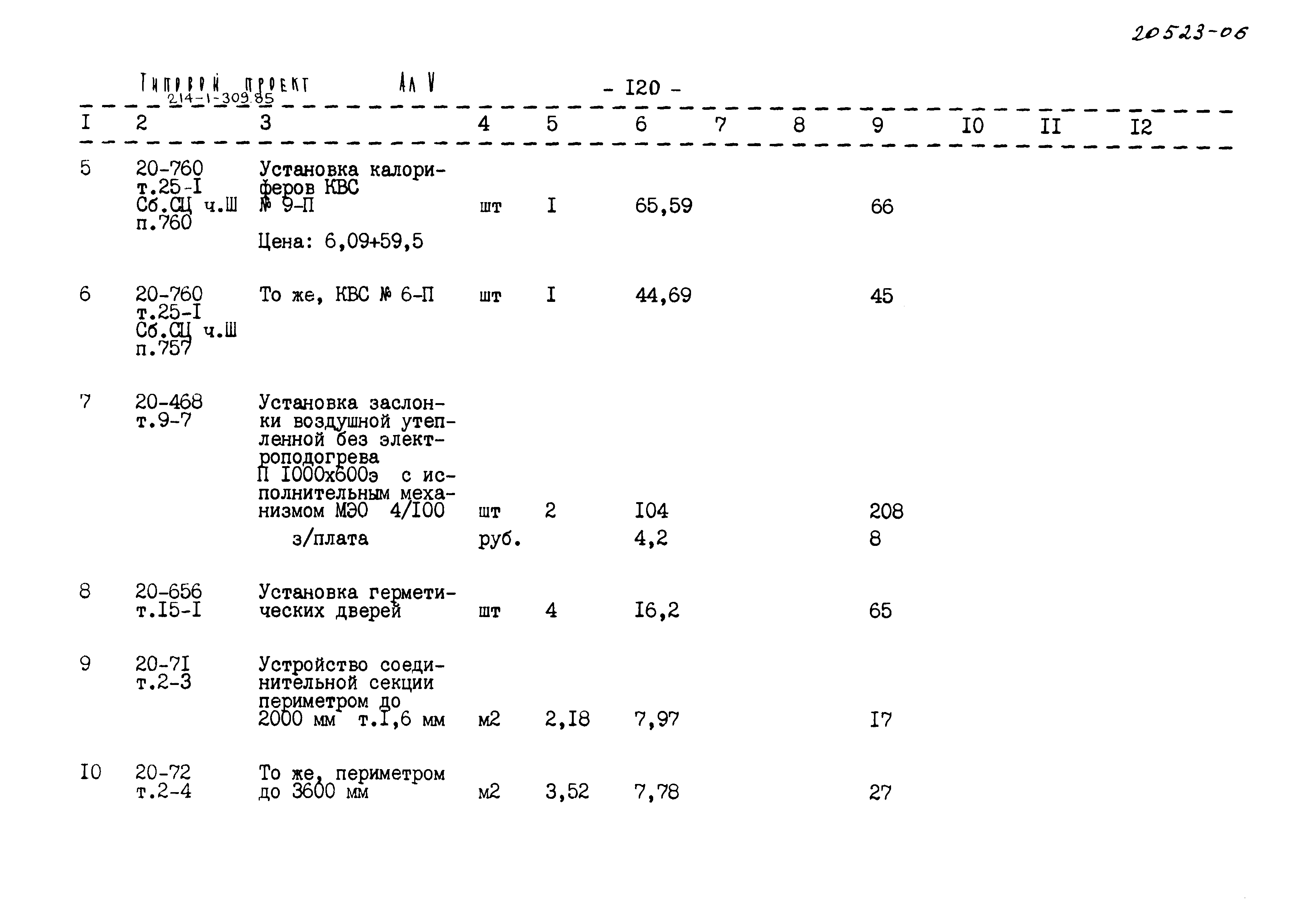 Типовой проект 214-1-309.85