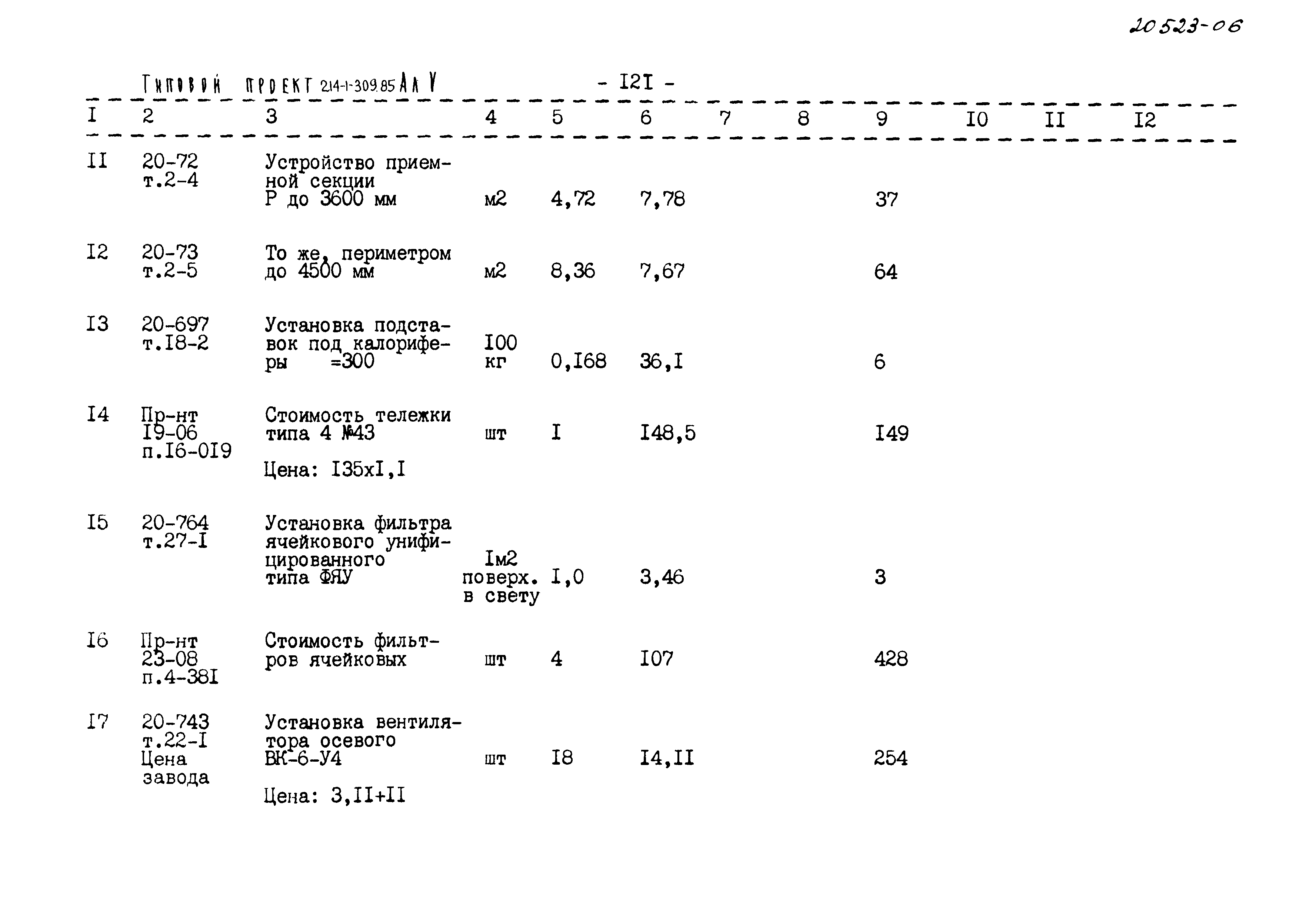 Типовой проект 214-1-309.85