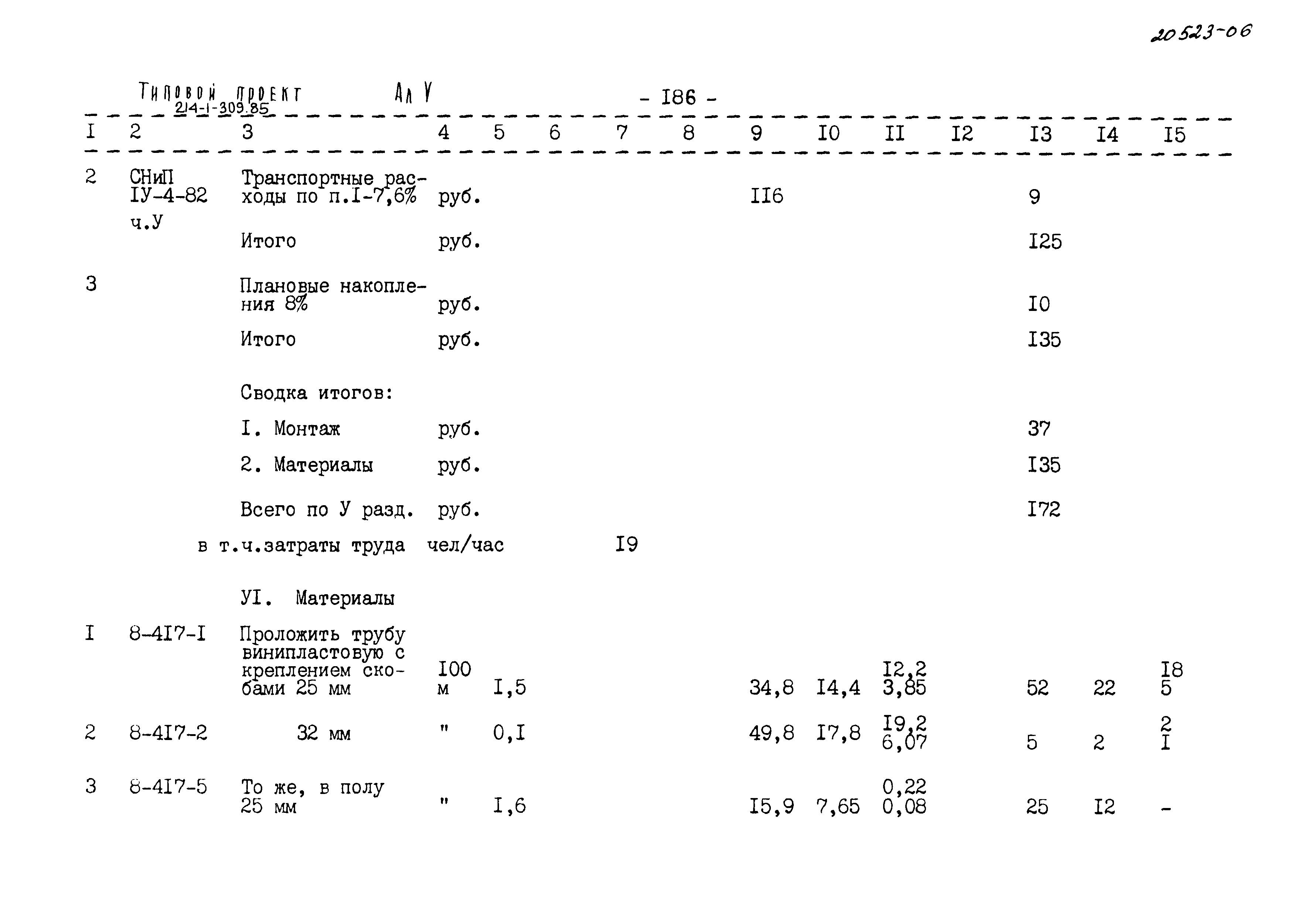 Типовой проект 214-1-309.85