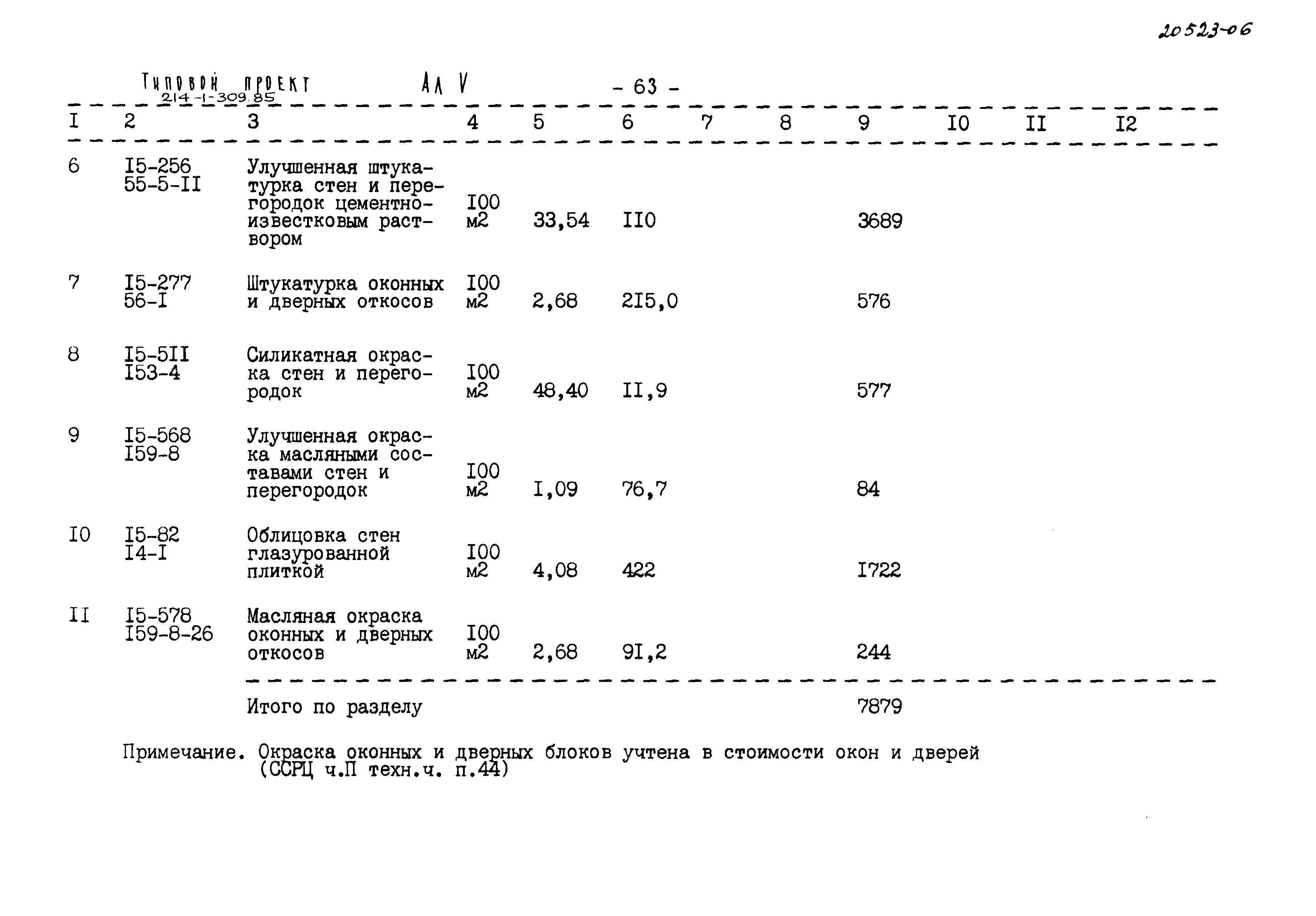 Типовой проект 214-1-309.85