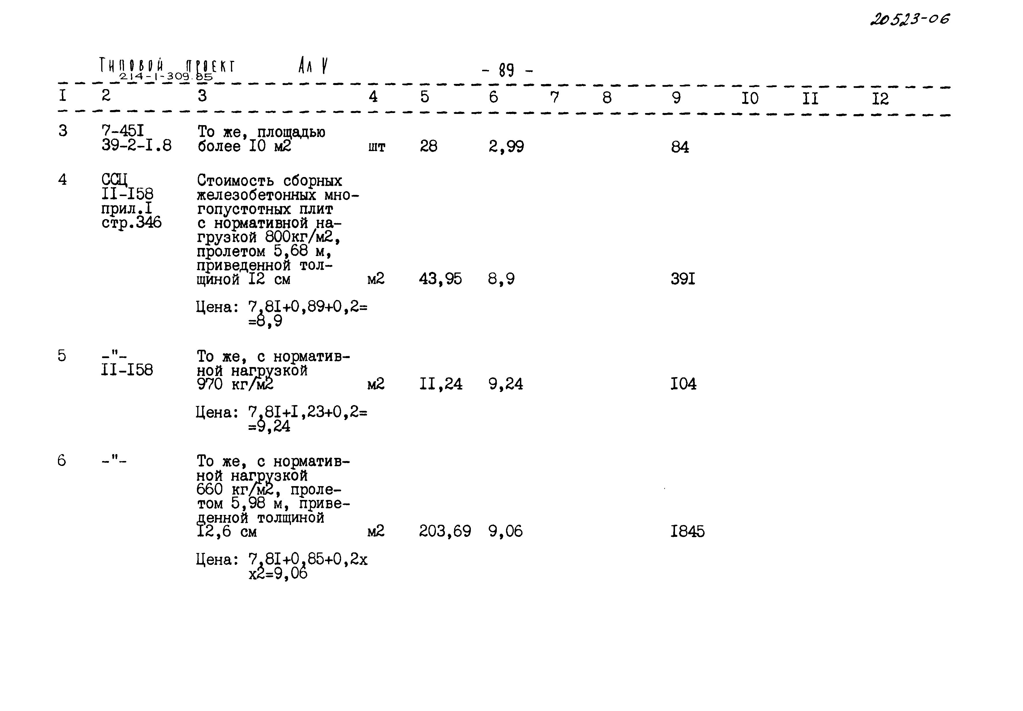 Типовой проект 214-1-309.85