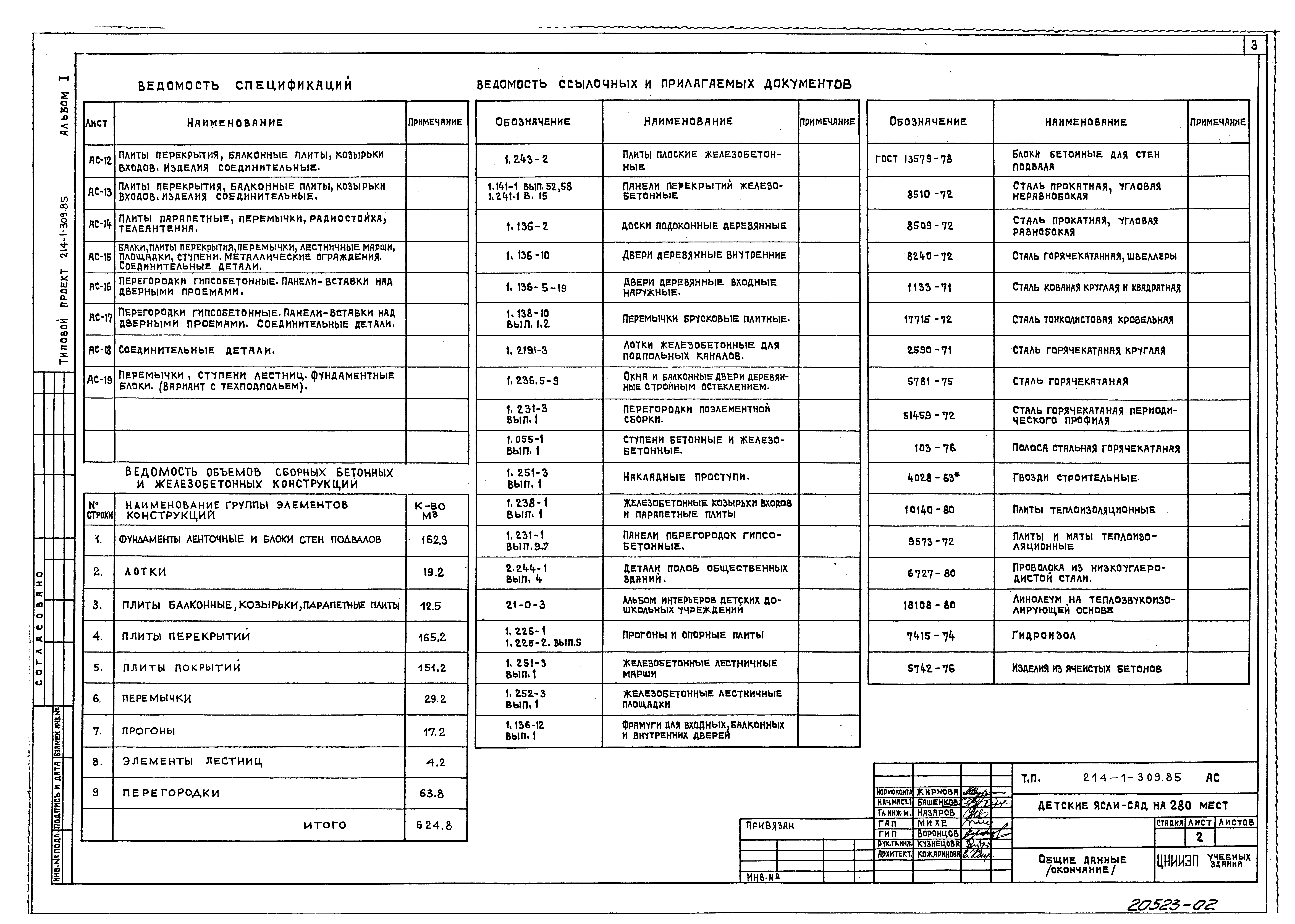 Типовой проект 214-1-309.85