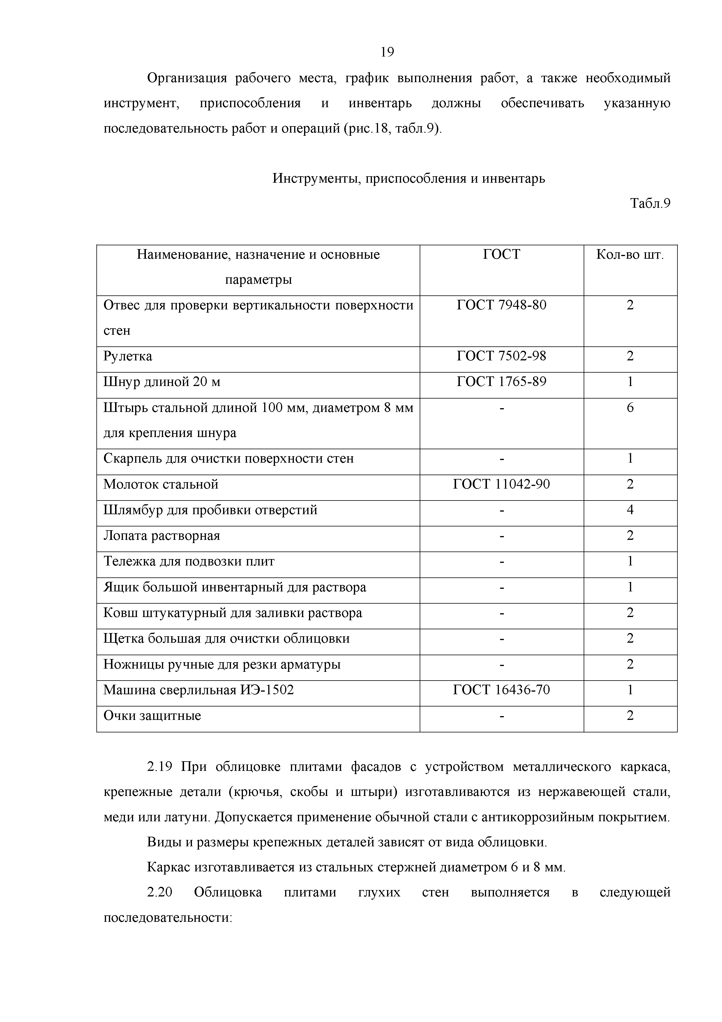 Технологическая карта 134-06 ТК