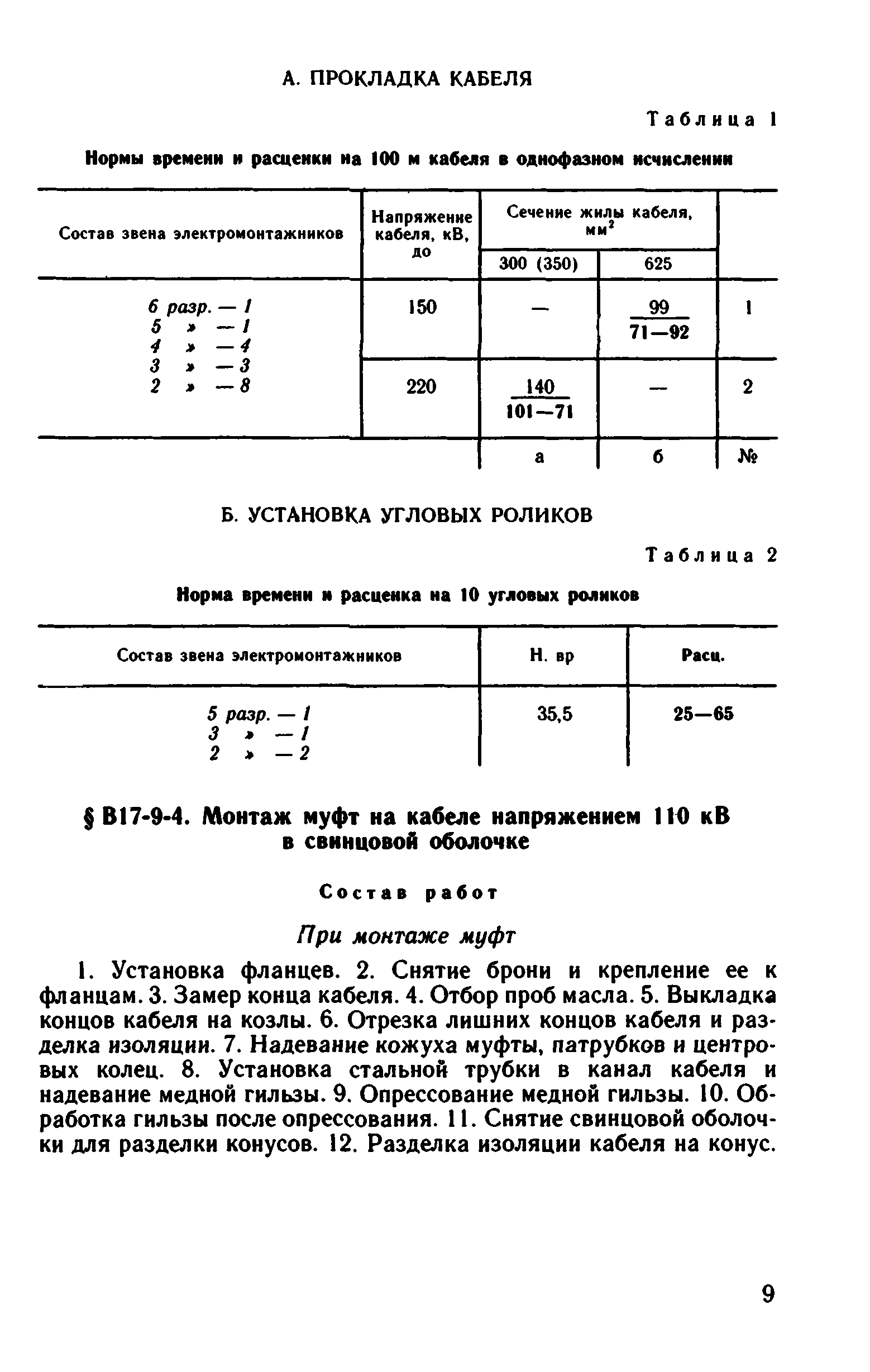 ВНиР В17-9