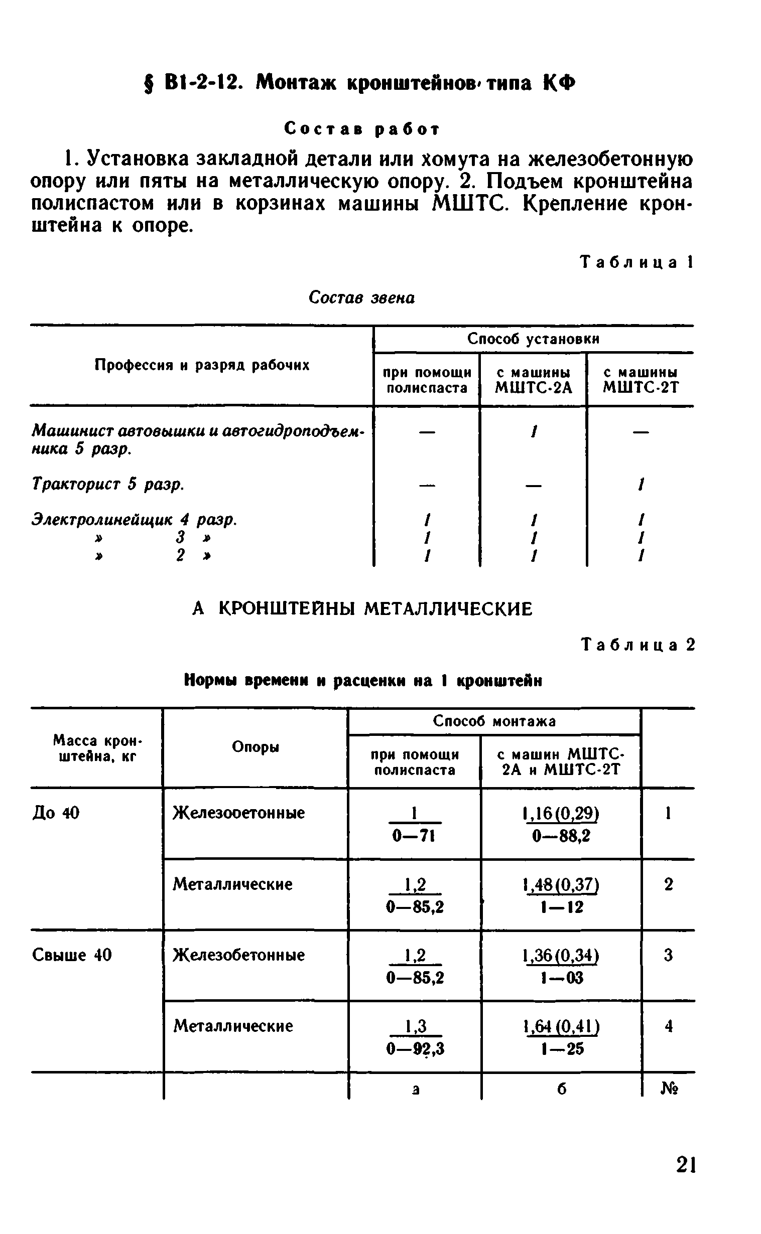 ВНиР В1-2