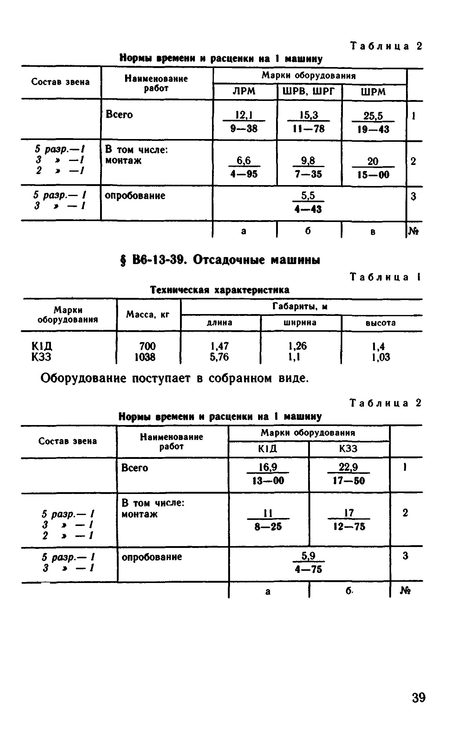 ВНиР В6-13