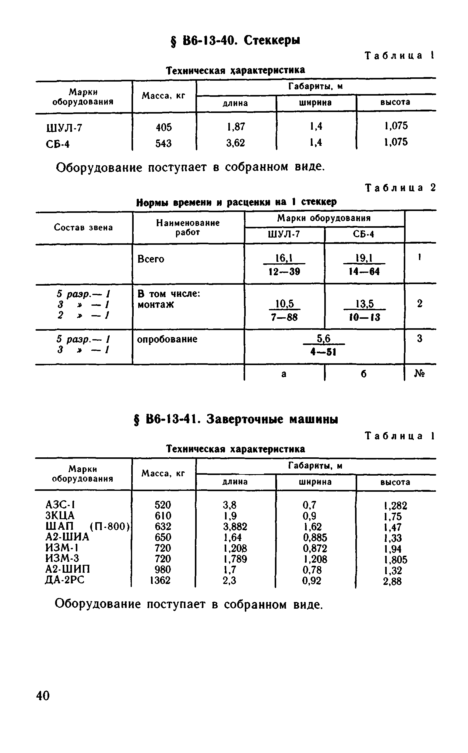 ВНиР В6-13