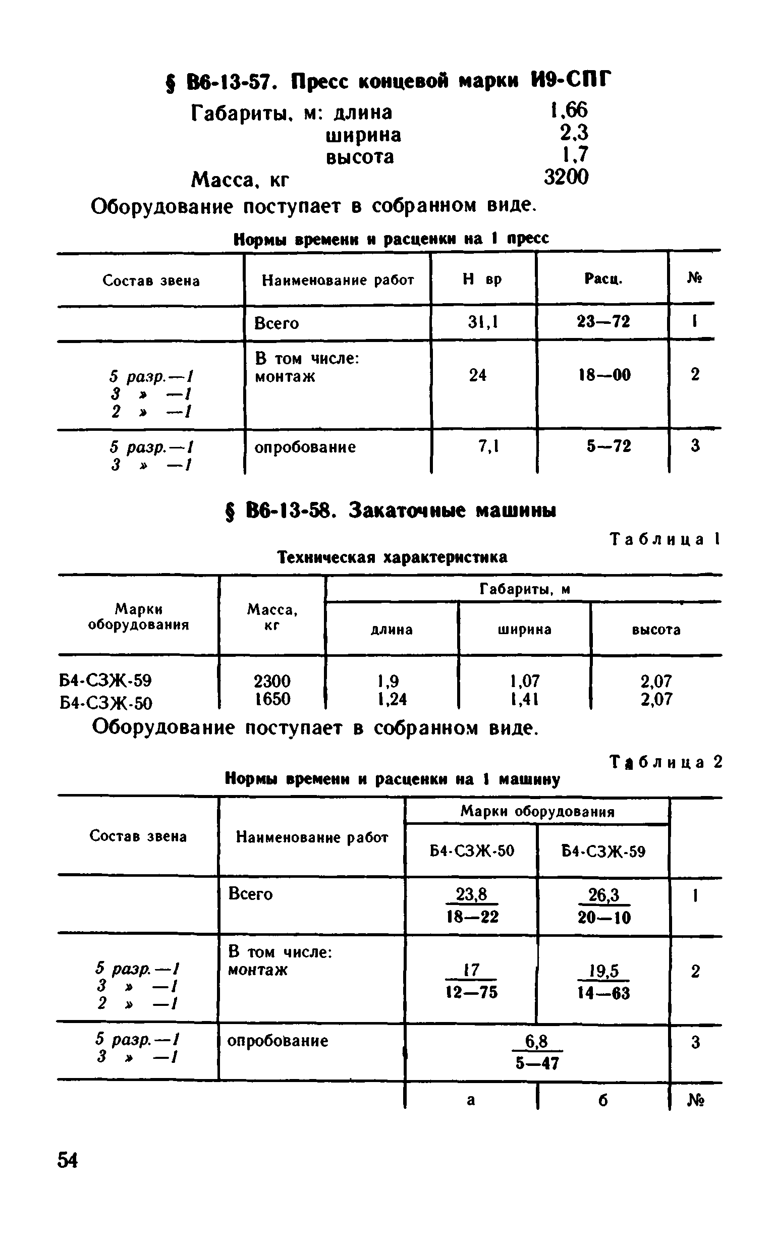 ВНиР В6-13