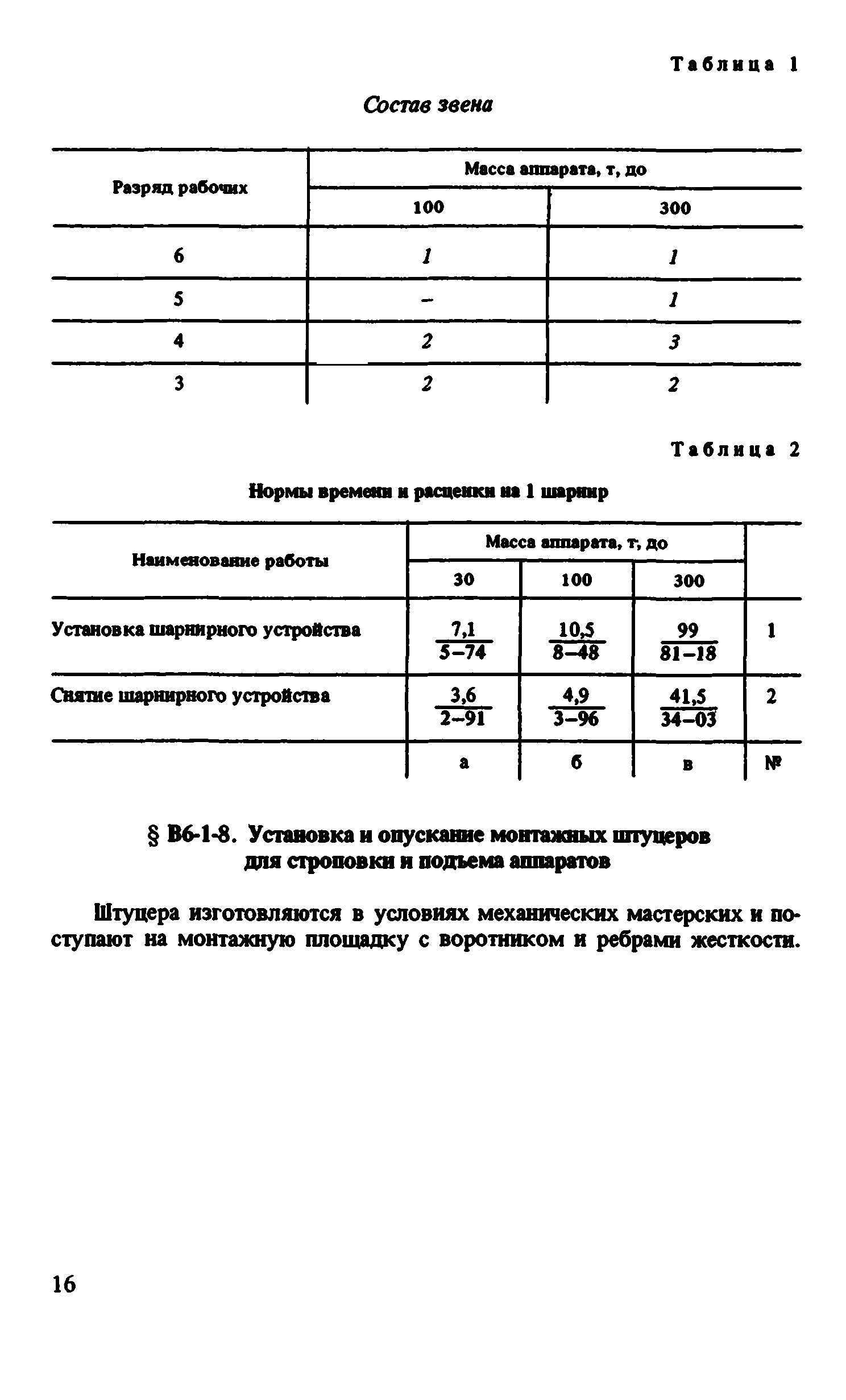 ВНиР В6-1