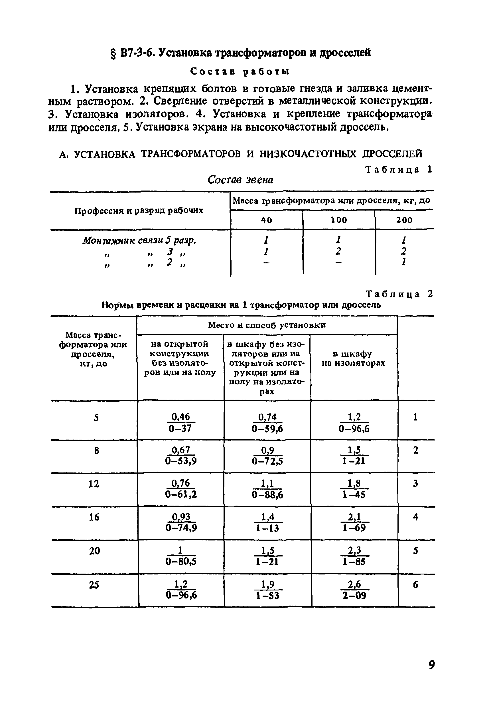 ВНиР В7-3