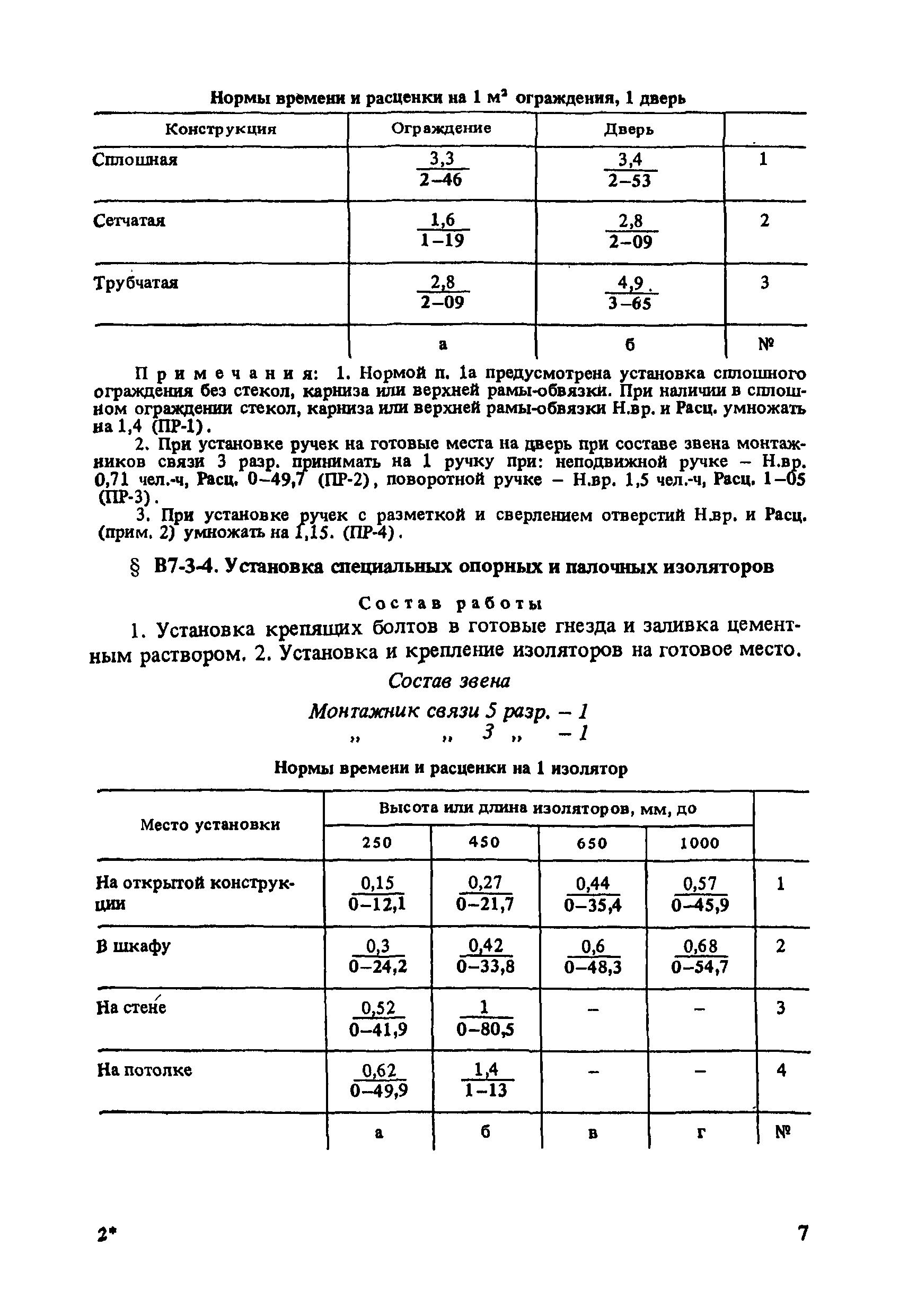 ВНиР В7-3