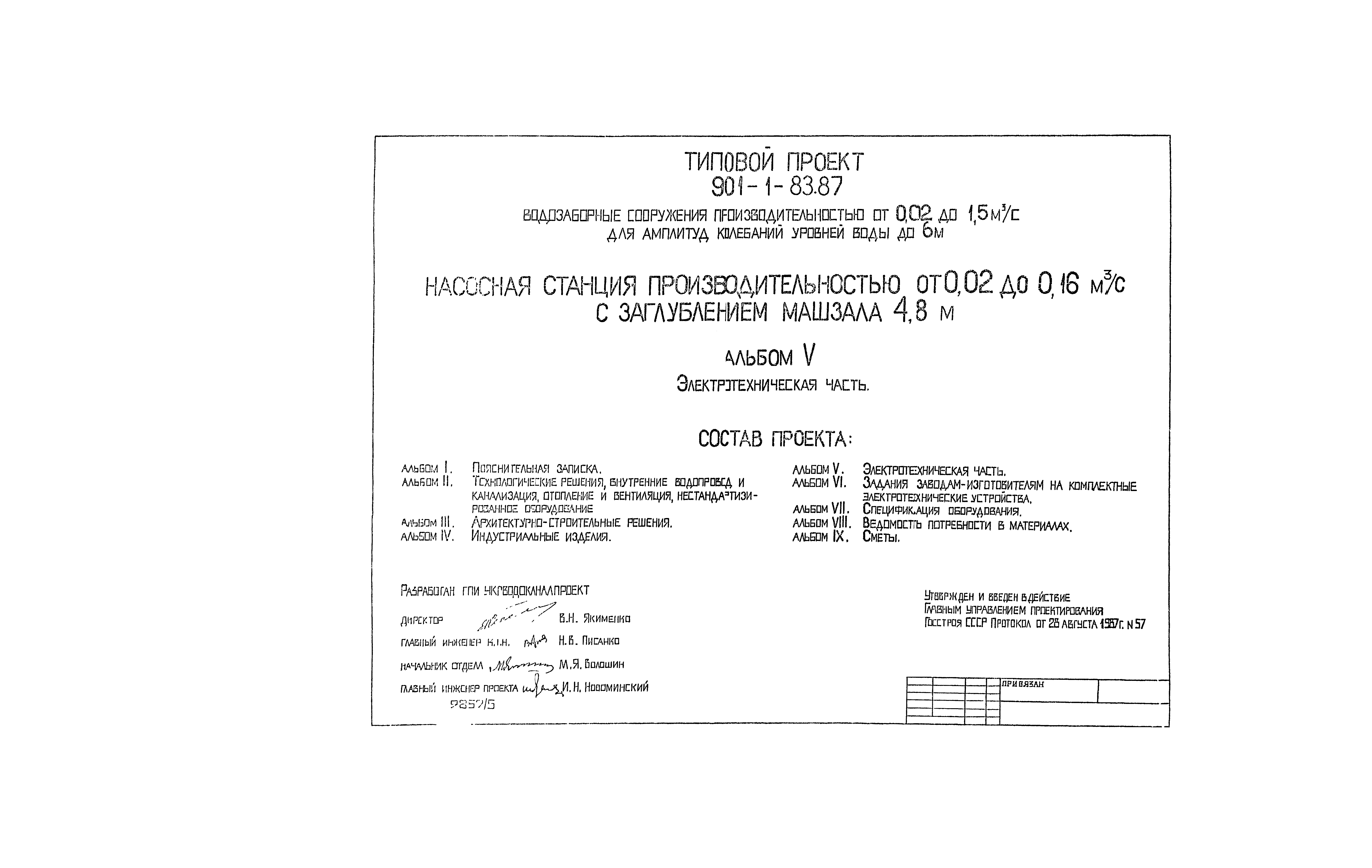 Типовой проект 901-1-82.87