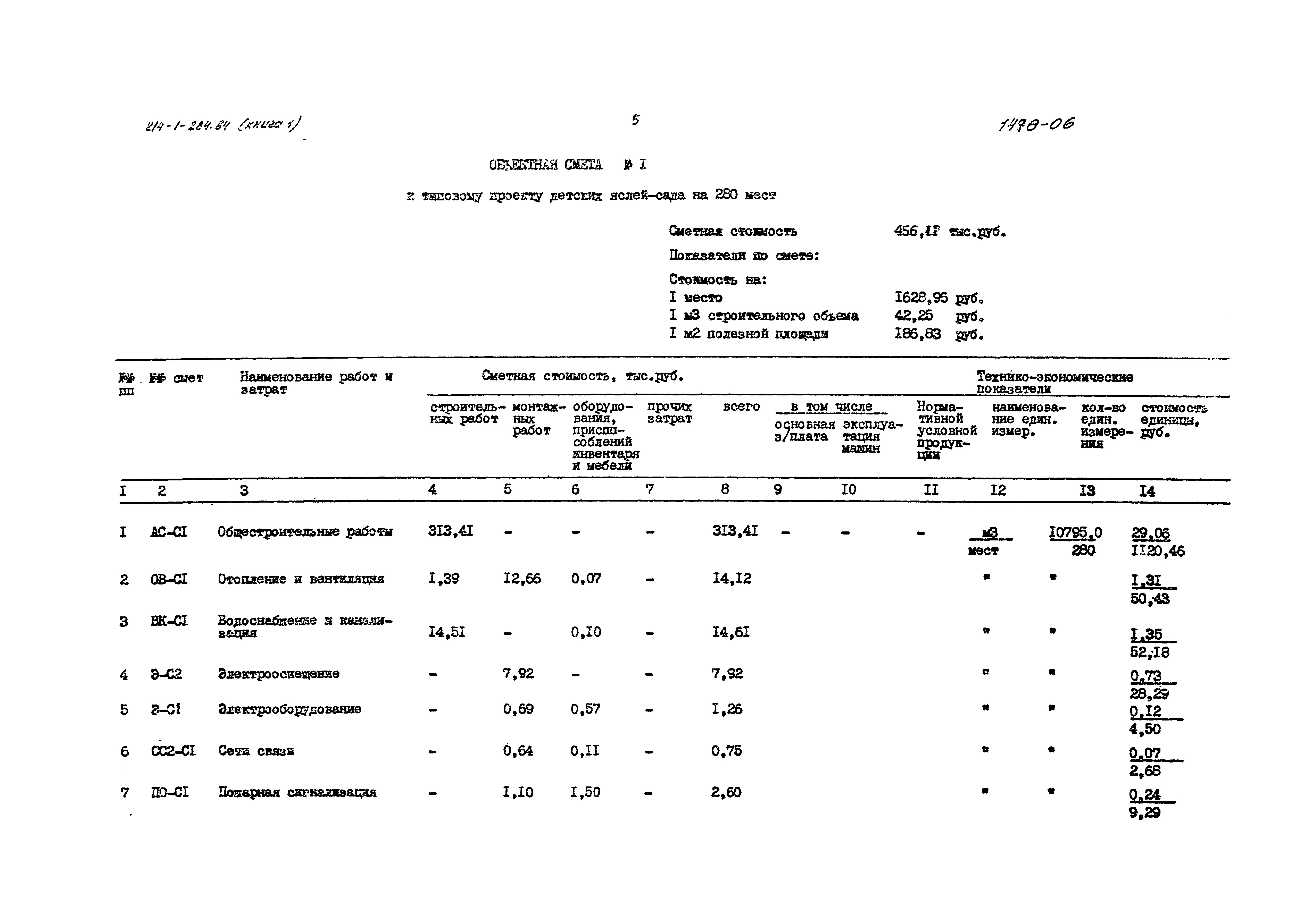 Типовой проект 214-1-284.84