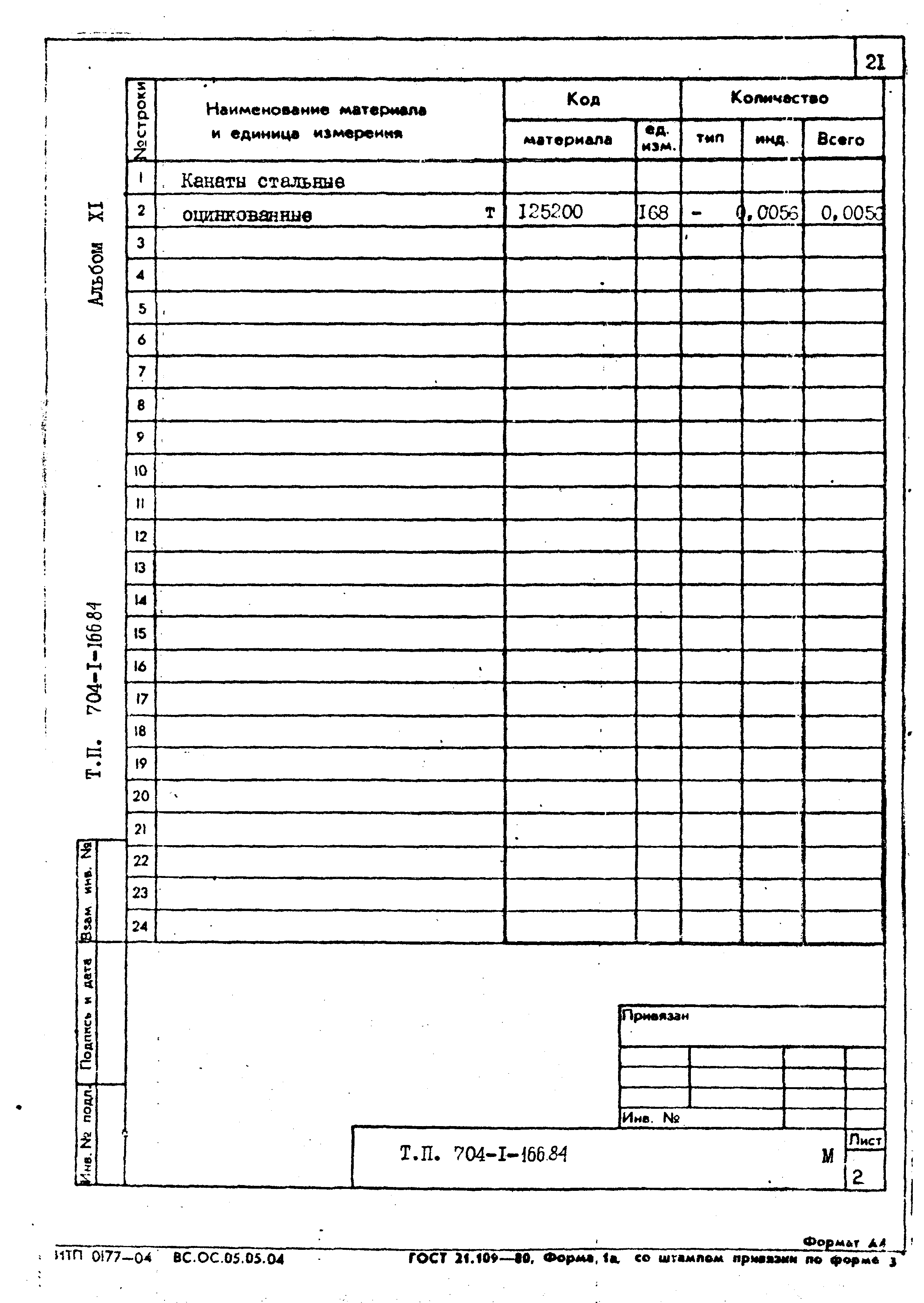 Типовой проект 704-1-166.84