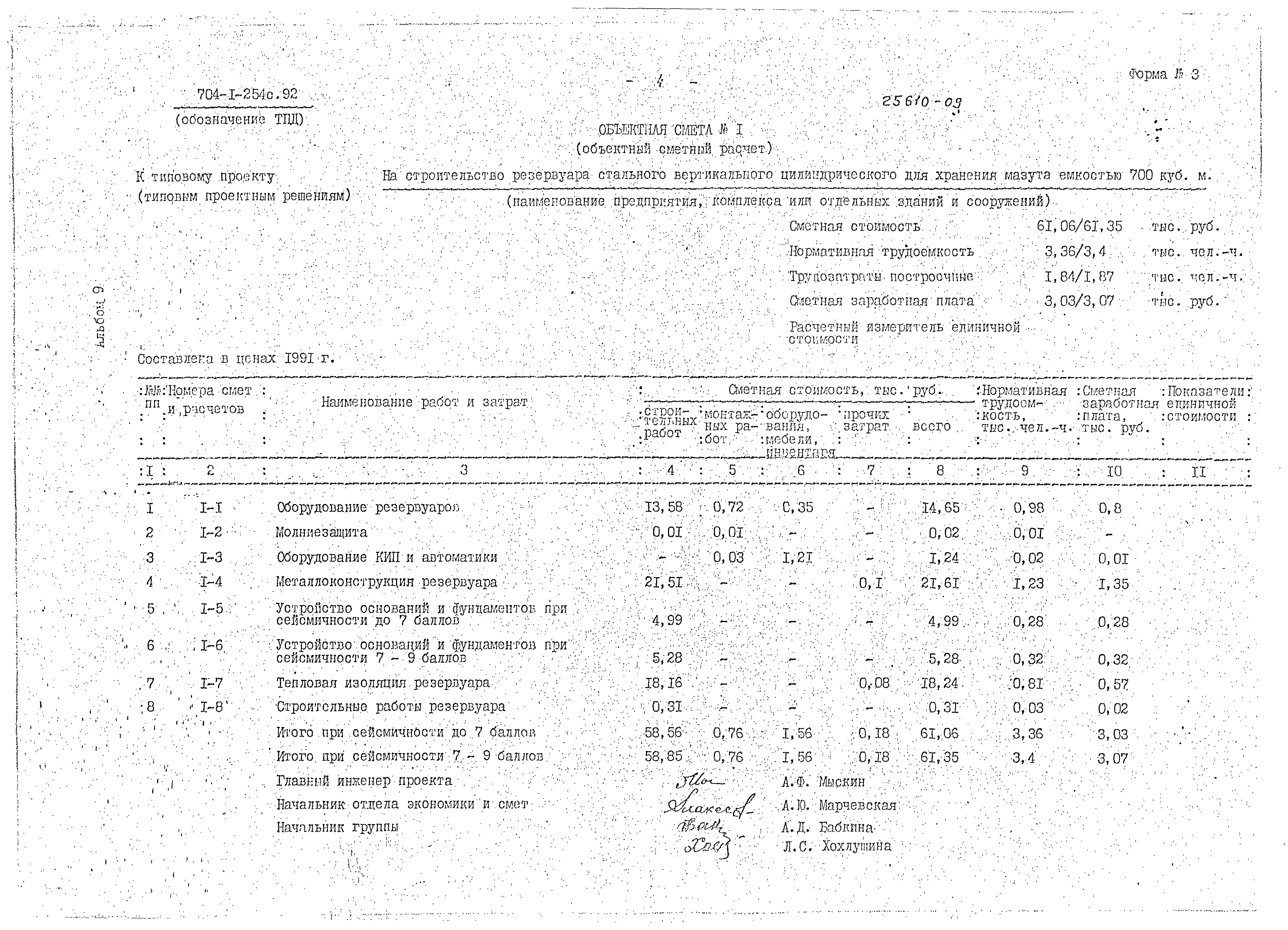 Типовой проект 704-1-254с.92